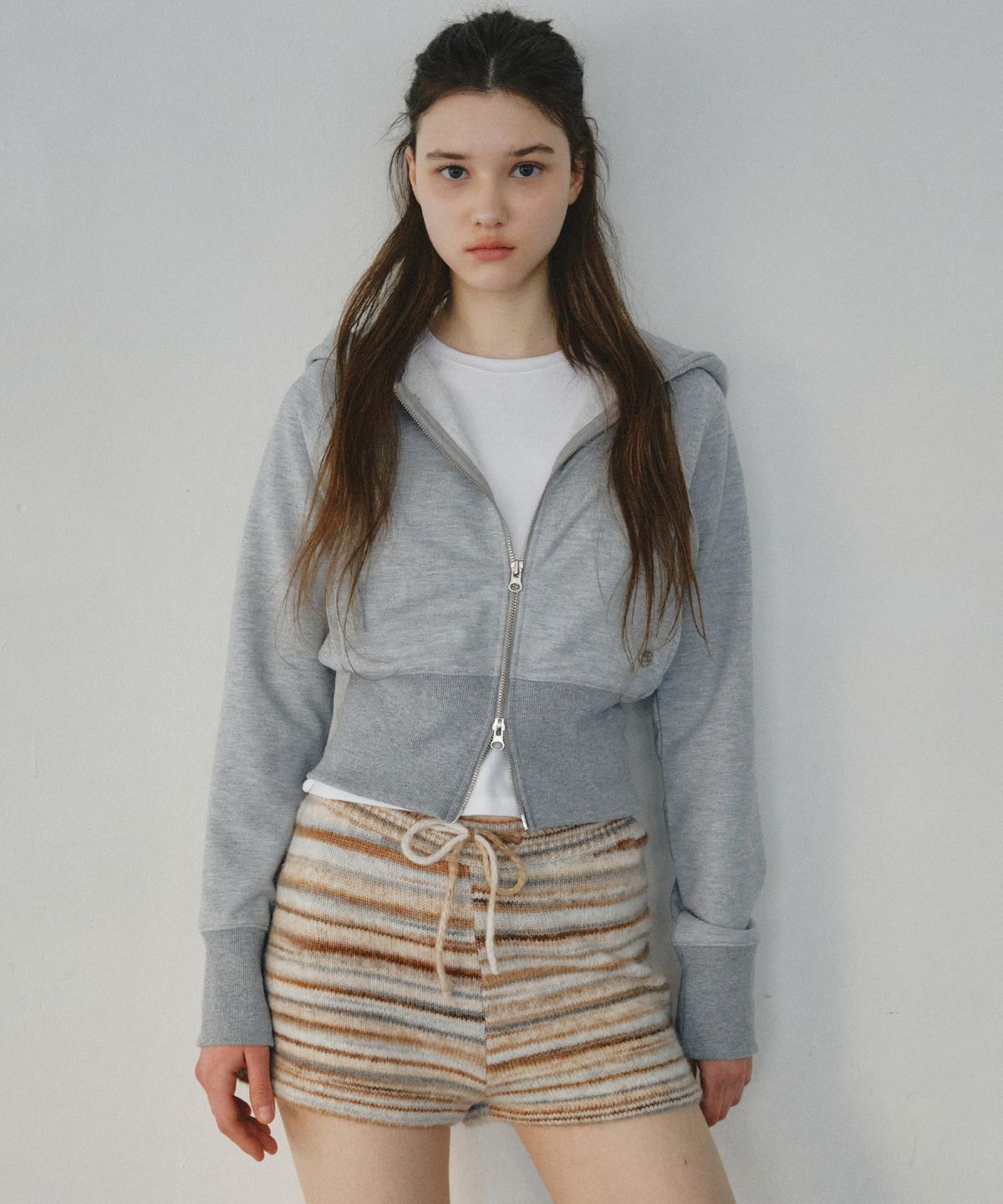 씨타(CITTA) Pastel Stripe Knit Shorts_CTB567(Beige)
