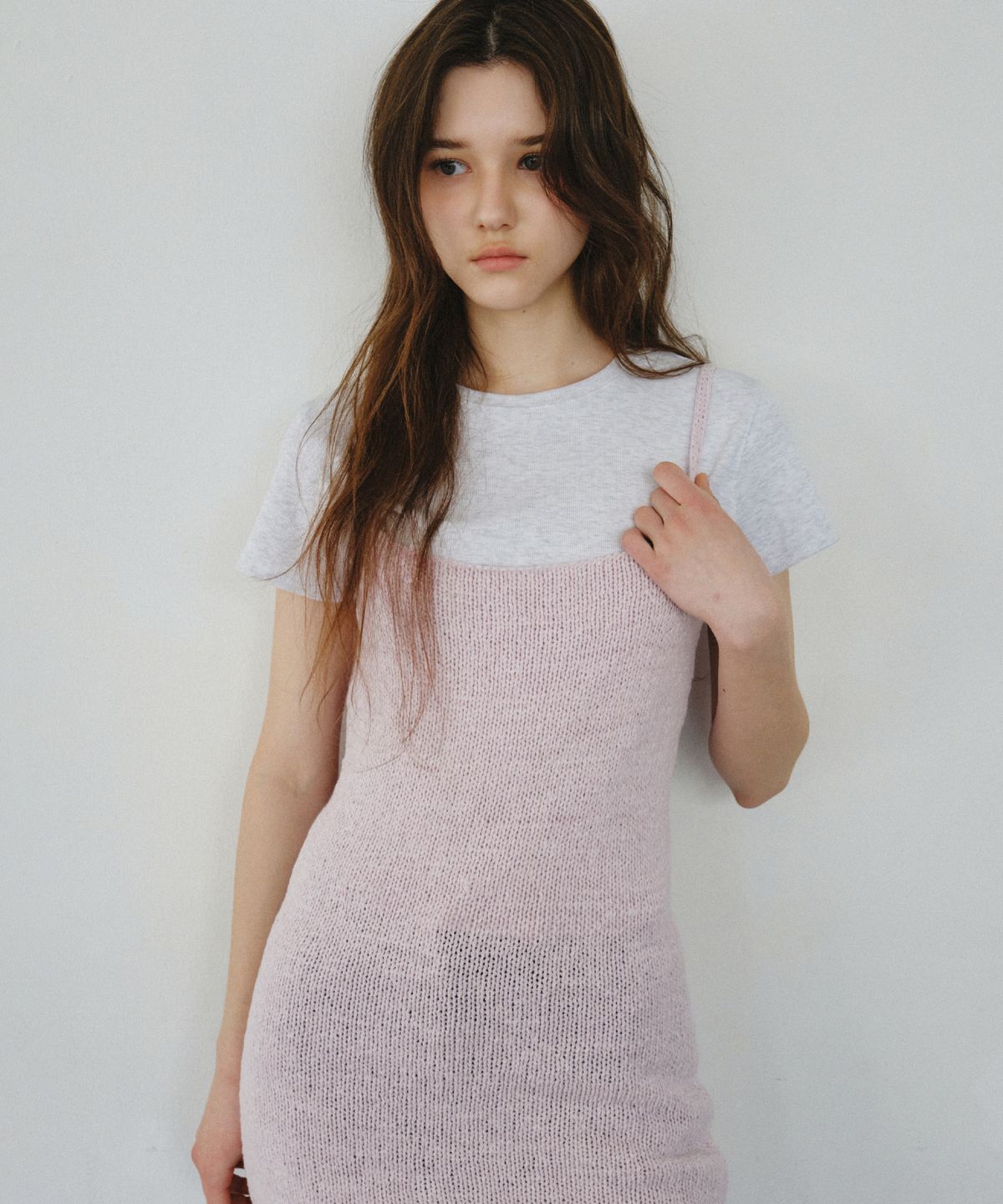 씨타(CITTA) Comfort Cotton Blended Long Knit Dress_CTOP715(Lavender)