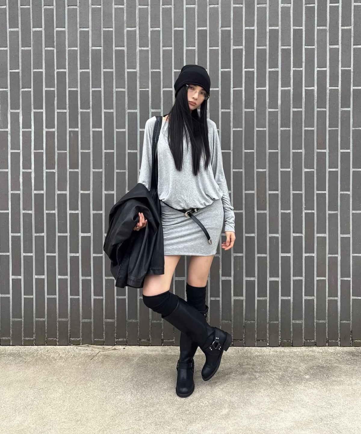 씨타(CITTA) Soft Touch Off-Shoulder Relax Tee_CTT3005(Grey)