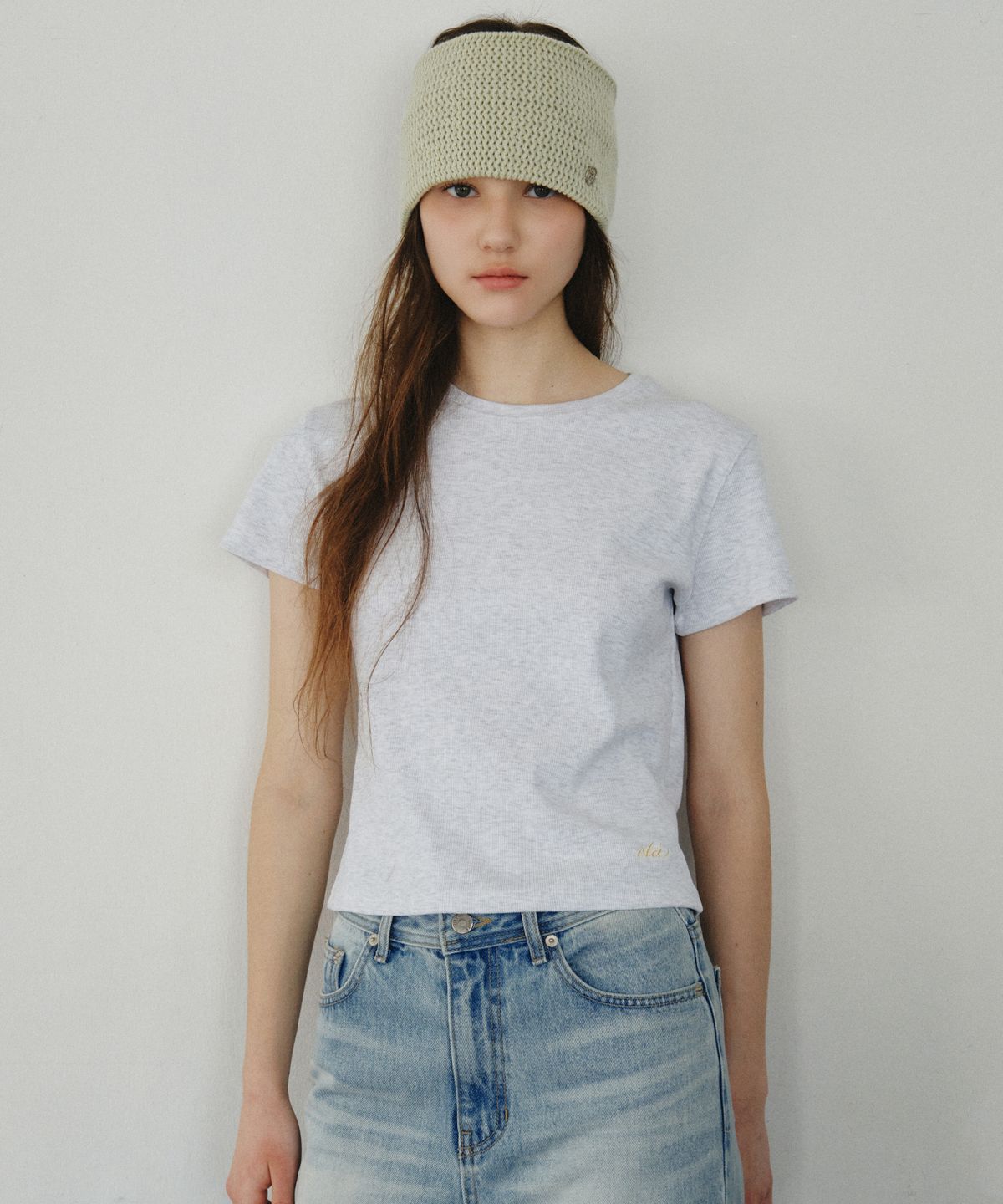 씨타(CITTA) Everyday Ribbed Slim Fit Tee_CTT3009(5color)
