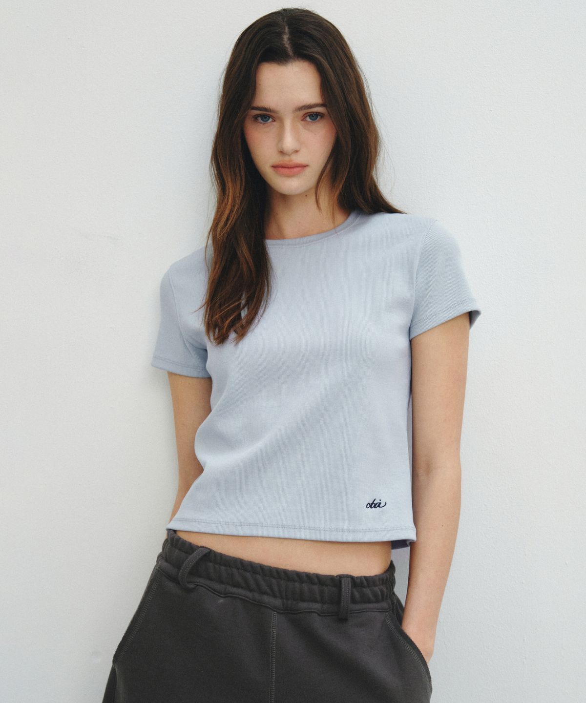 씨타(CITTA) Everyday Ribbed Slim Fit Tee_CTT3009(5color)