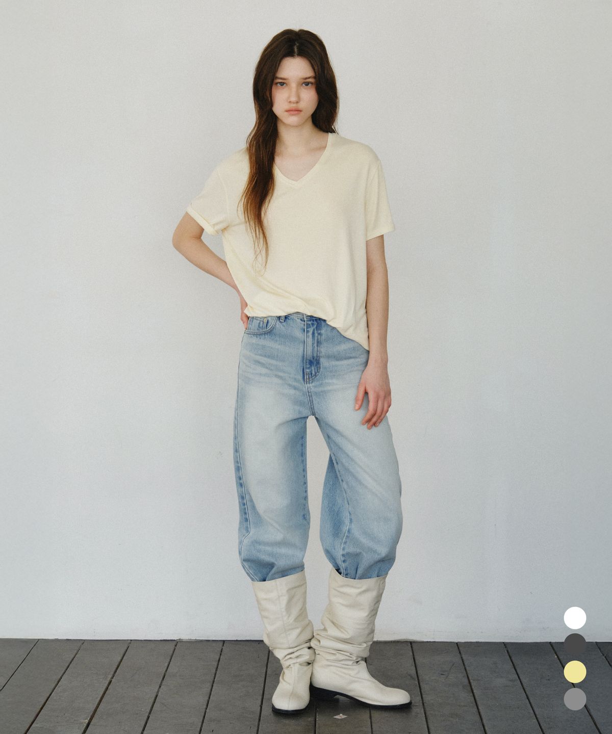씨타(CITTA) Daily Soft Touch Vneck Tee_CTT3010(4color)