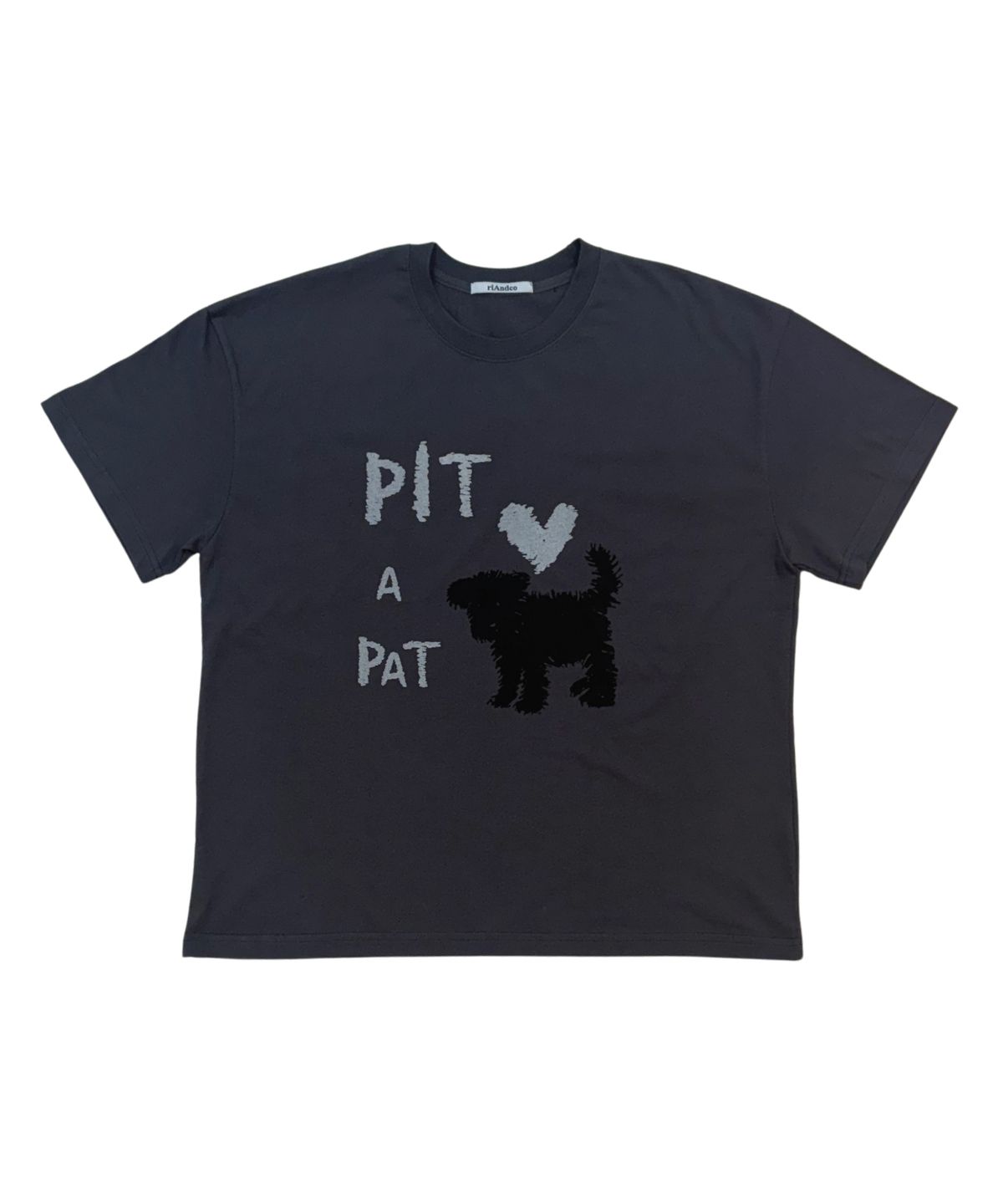 리엔드코(RIANDCO) PIT A PAT T-SHIRT_CHARCOAL