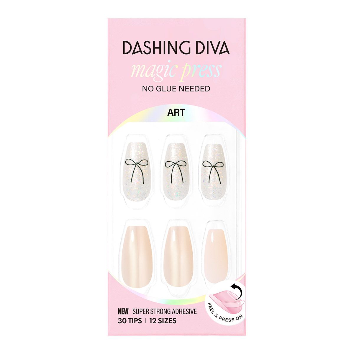 데싱디바(DASINGDIVA) 매직프레스 이터널 리본 (코핀) 네일팁