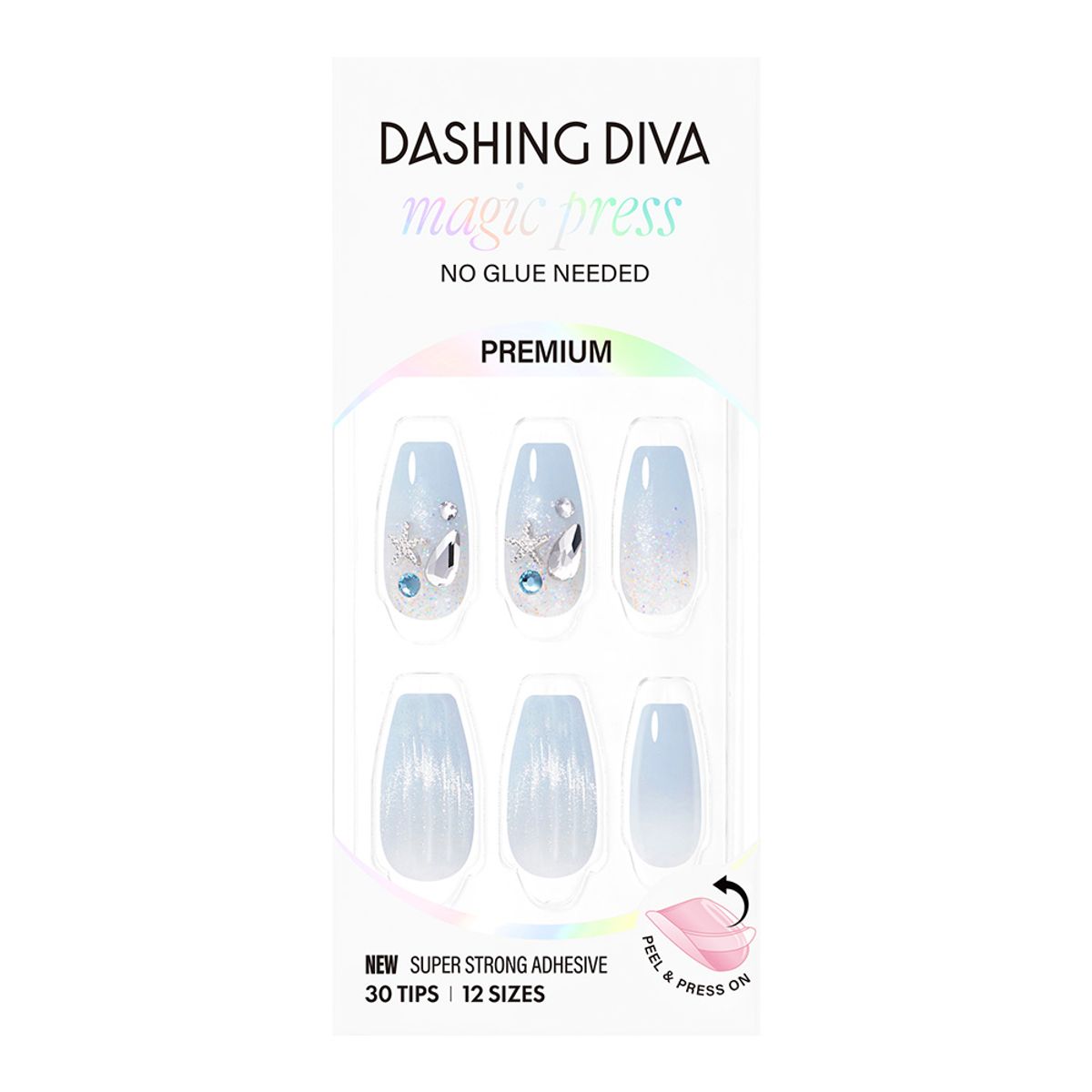 데싱디바(DASINGDIVA) 데싱디바 매직프레스 오션 피즈 (코핀) 네일팁