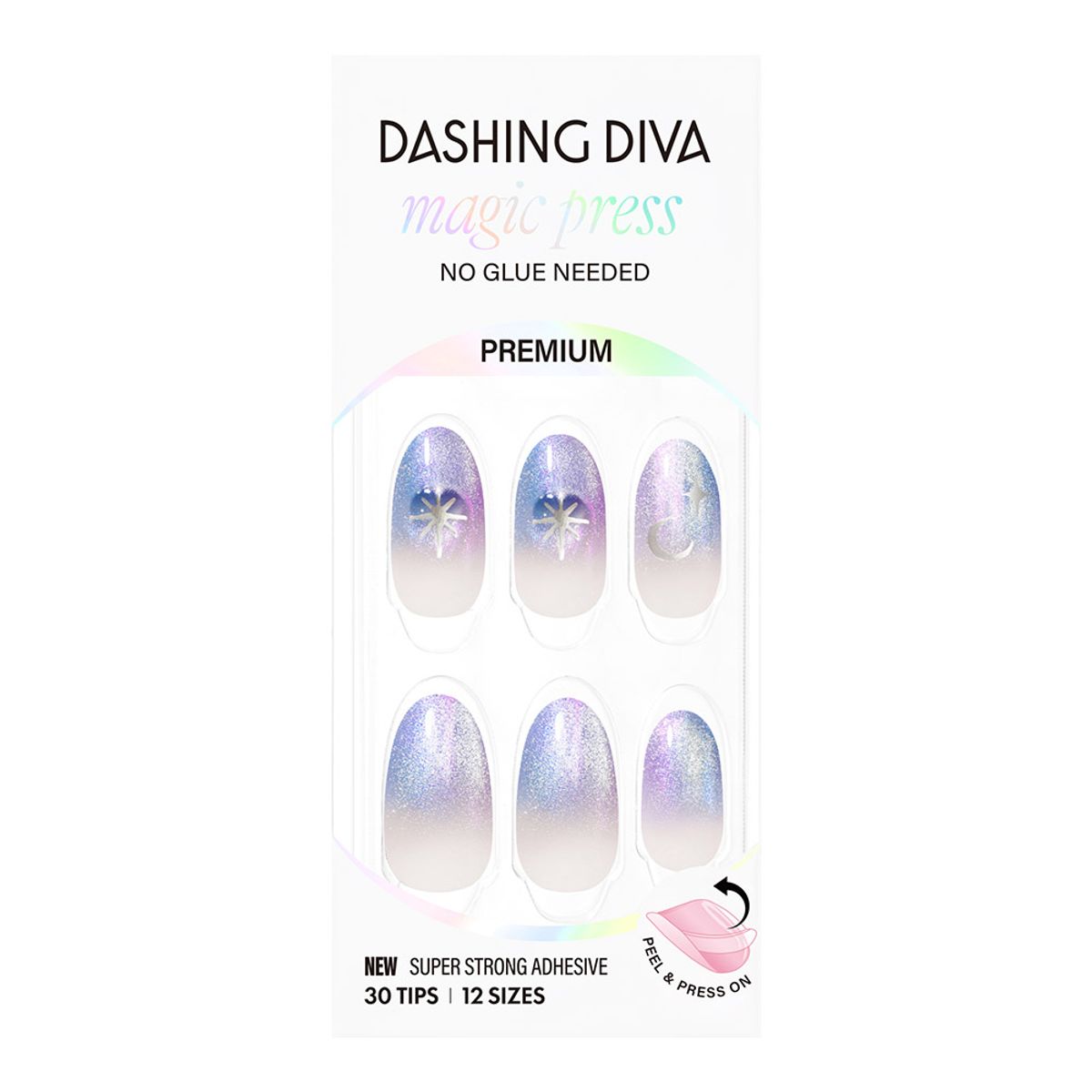 데싱디바(DASINGDIVA) 매직프레스 에테리얼 나이트 (아몬드) 네일팁