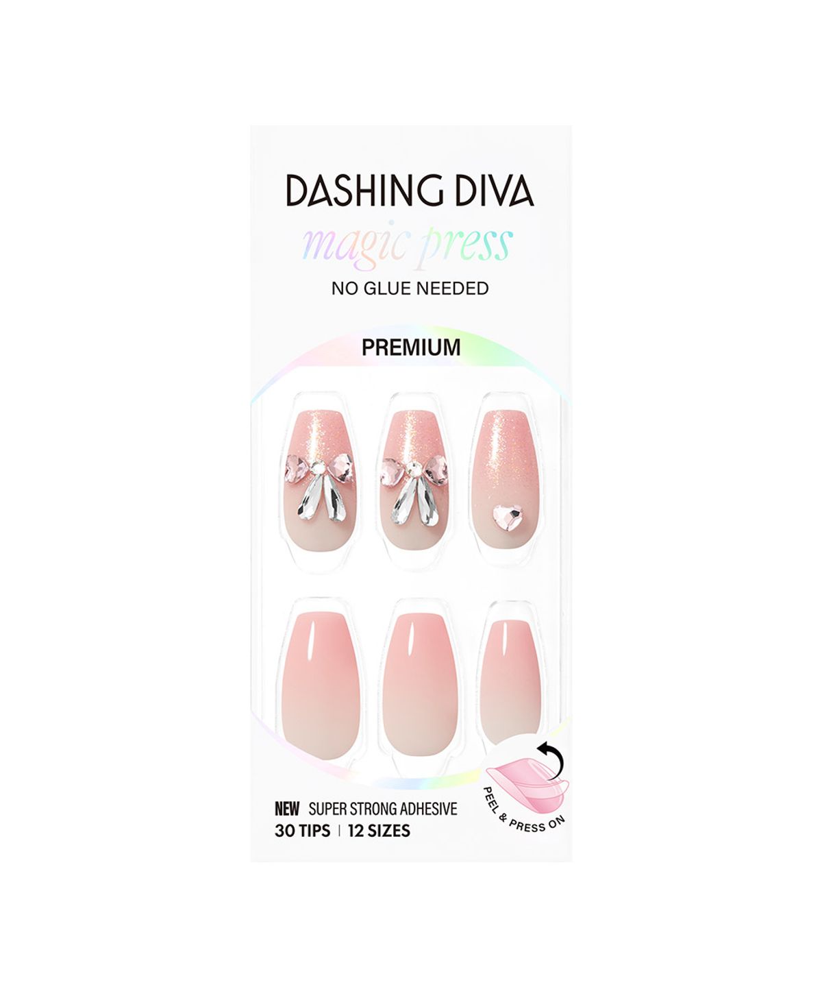 데싱디바(DASINGDIVA) 매직프레스 스윗 프린세스 (코핀) 네일팁