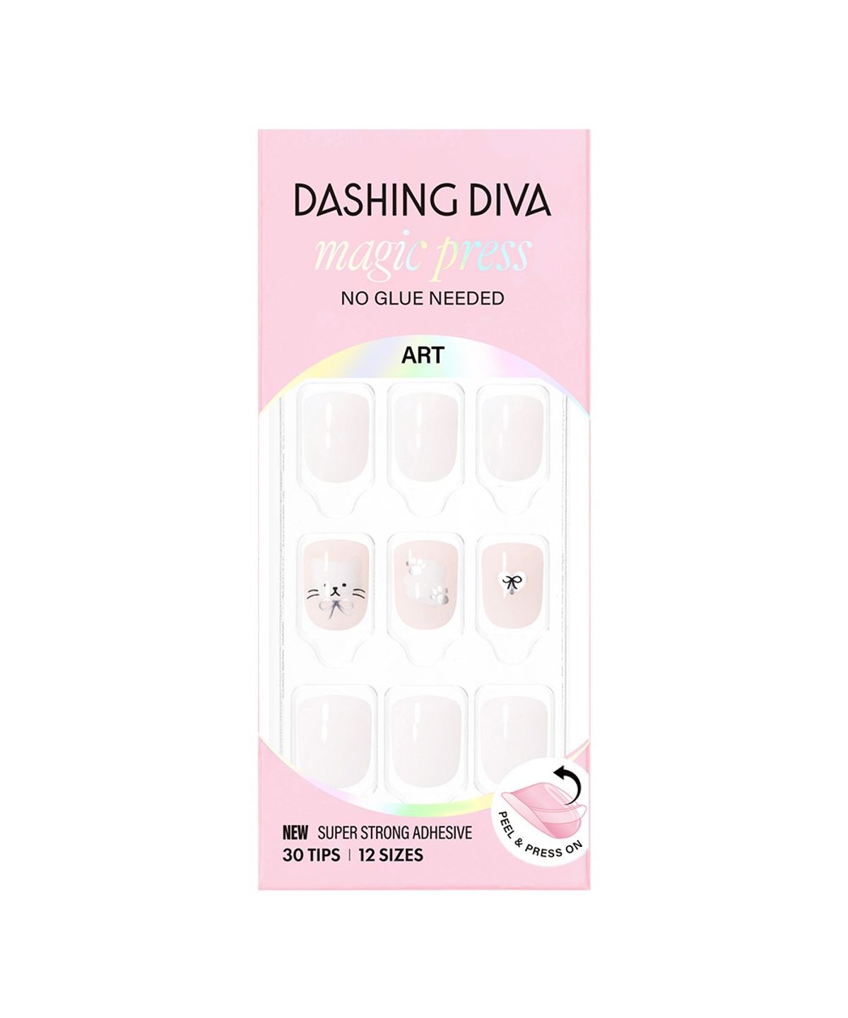 데싱디바(DASINGDIVA) 데싱디바 매직프레스 베이비 미유 (숏 스퀘어) 네일팁