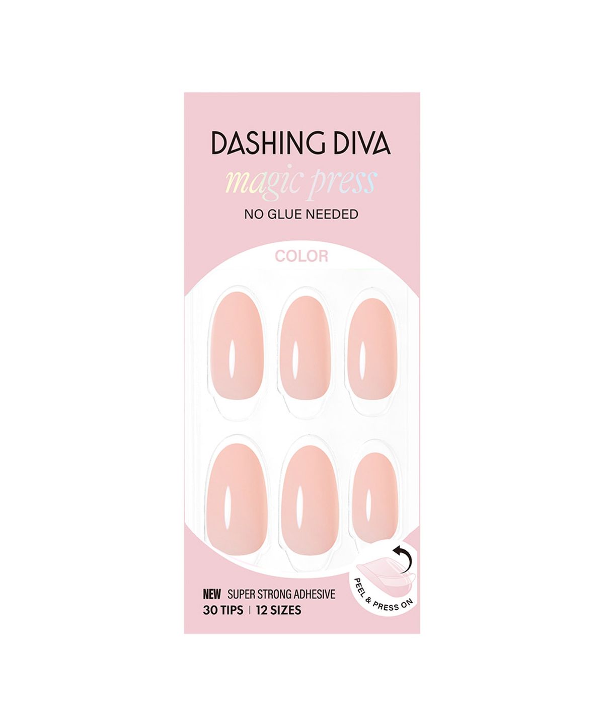 데싱디바(DASINGDIVA) 데싱디바 매직프레스 라이트 핑크 (아몬드) 네일팁