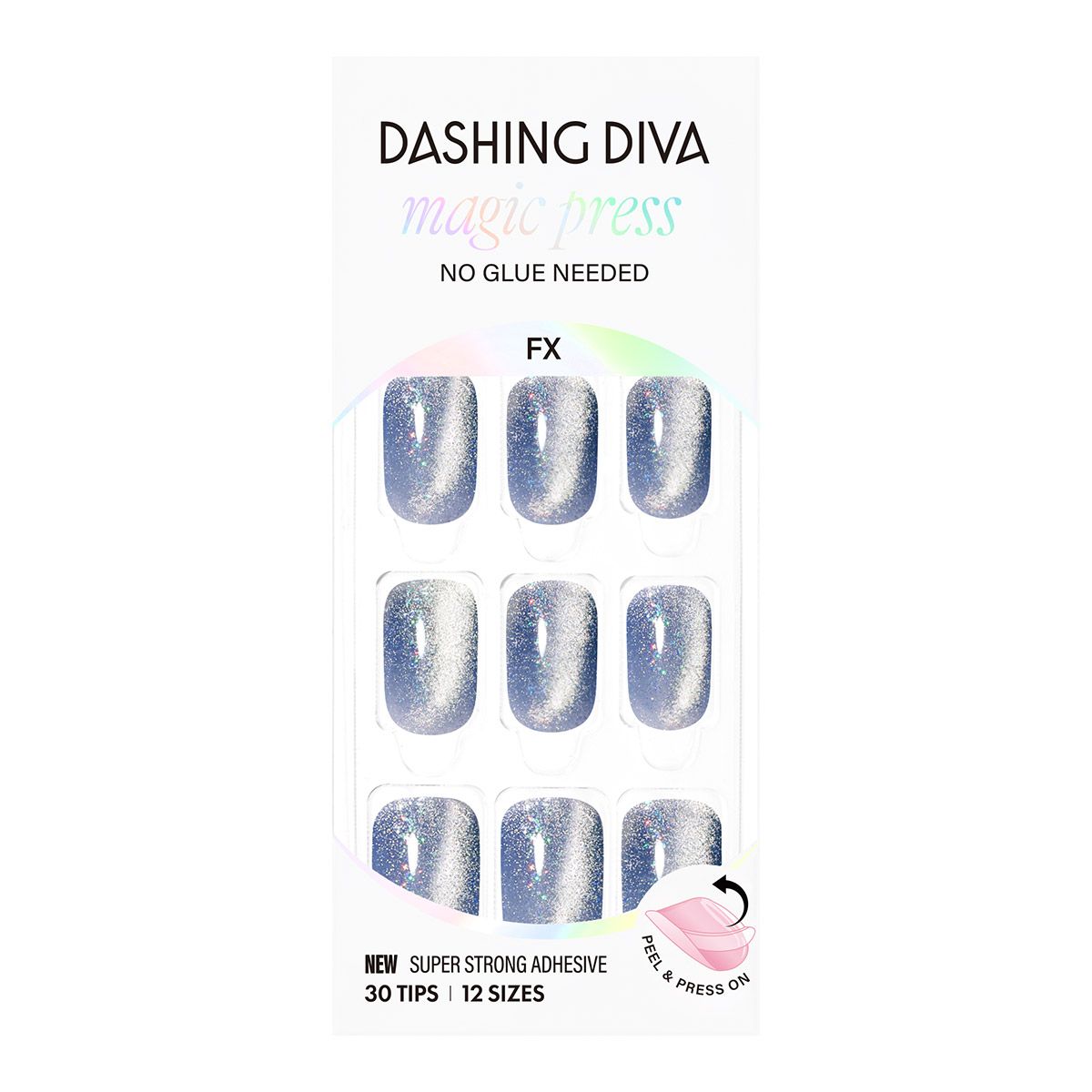 데싱디바(DASINGDIVA) 데싱디바 매직프레스 딥 오로라 (레귤러 라운드) 네일팁