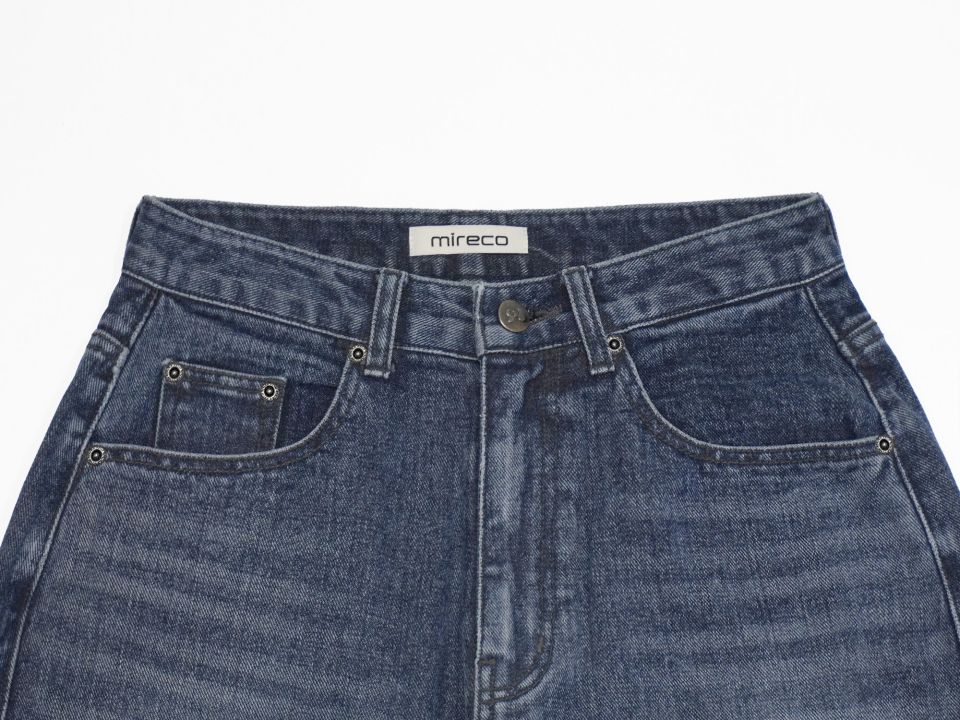 MUSINSA公式 | MIRECO STITCH LINE WIDE DENIM PT BLUE