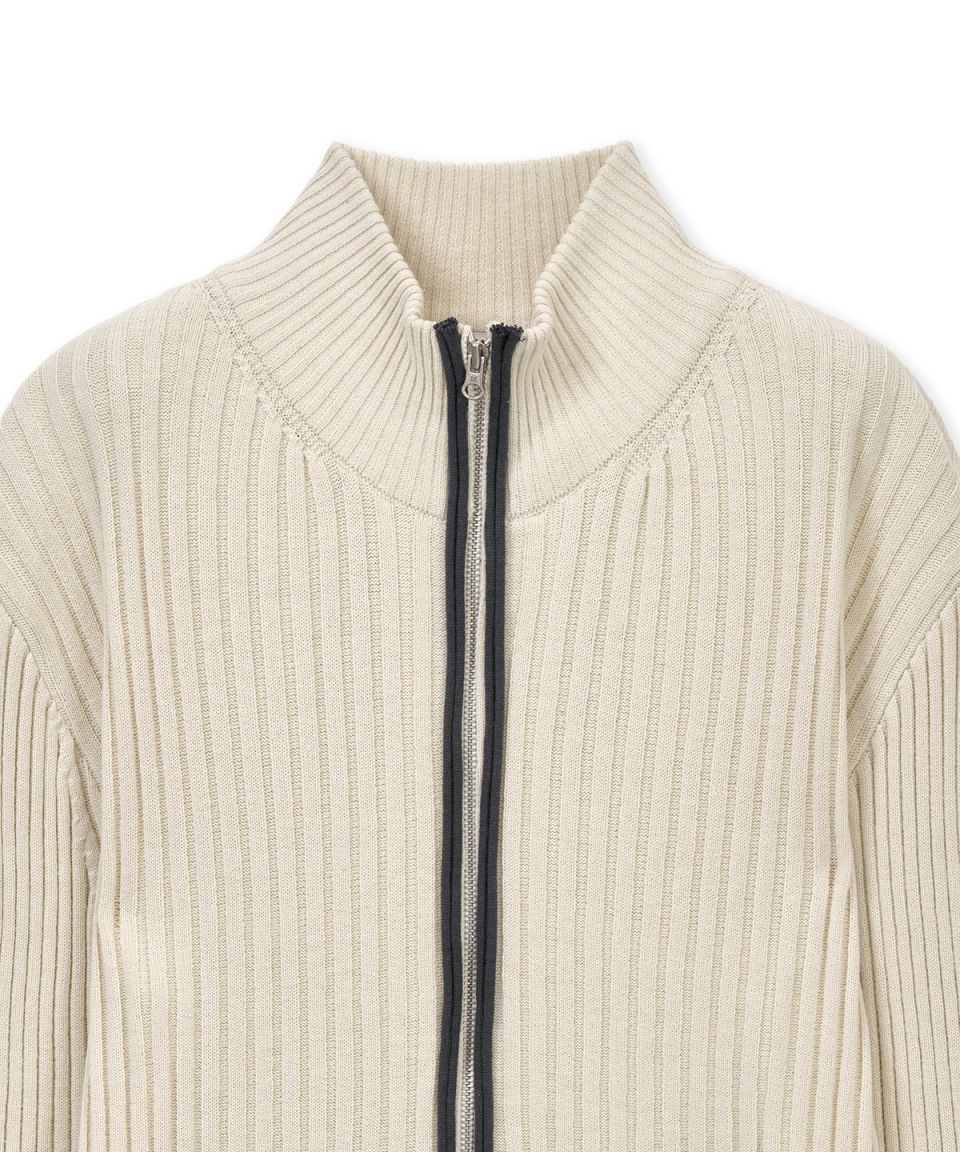 MUSINSA公式 | MATIN KIM HANDCRAFT SLIM FIT CARDIGAN IN LIGHT BEIGE