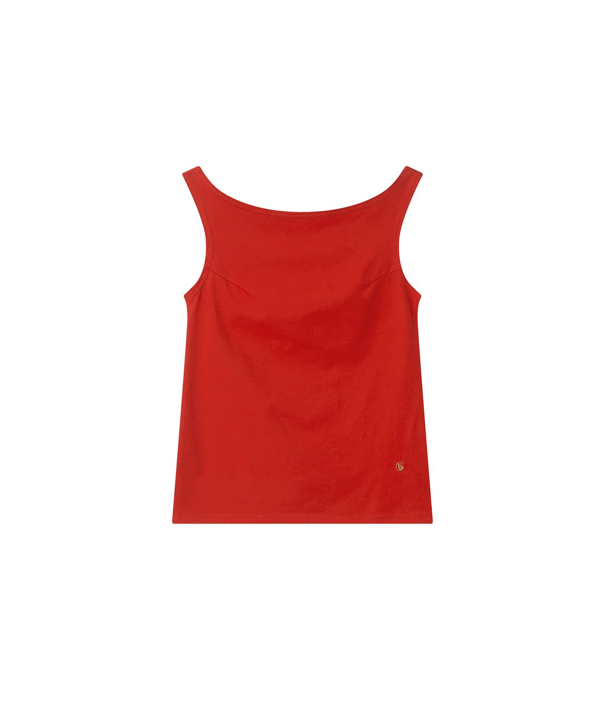 메이버유(MAYVERU) Balm Off-shoulder sleeveless t-shirt _ Red