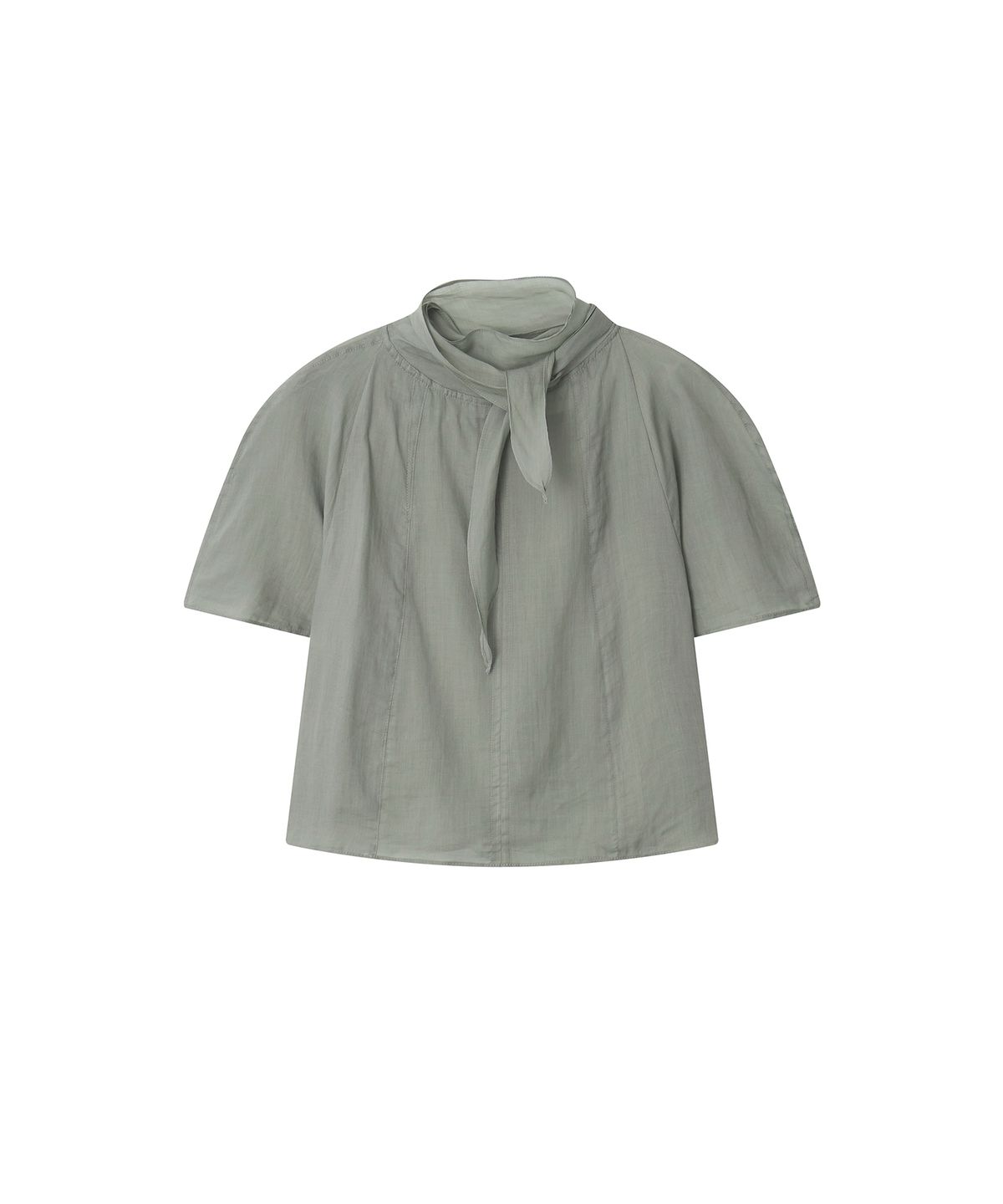메이버유(MAYVERU) Yuno Tie blouse _ Mint