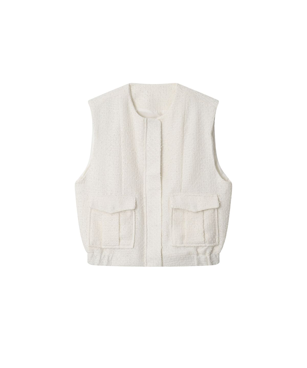 메이버유(MAYVERU) Mabell Tweed vest _ Ivory