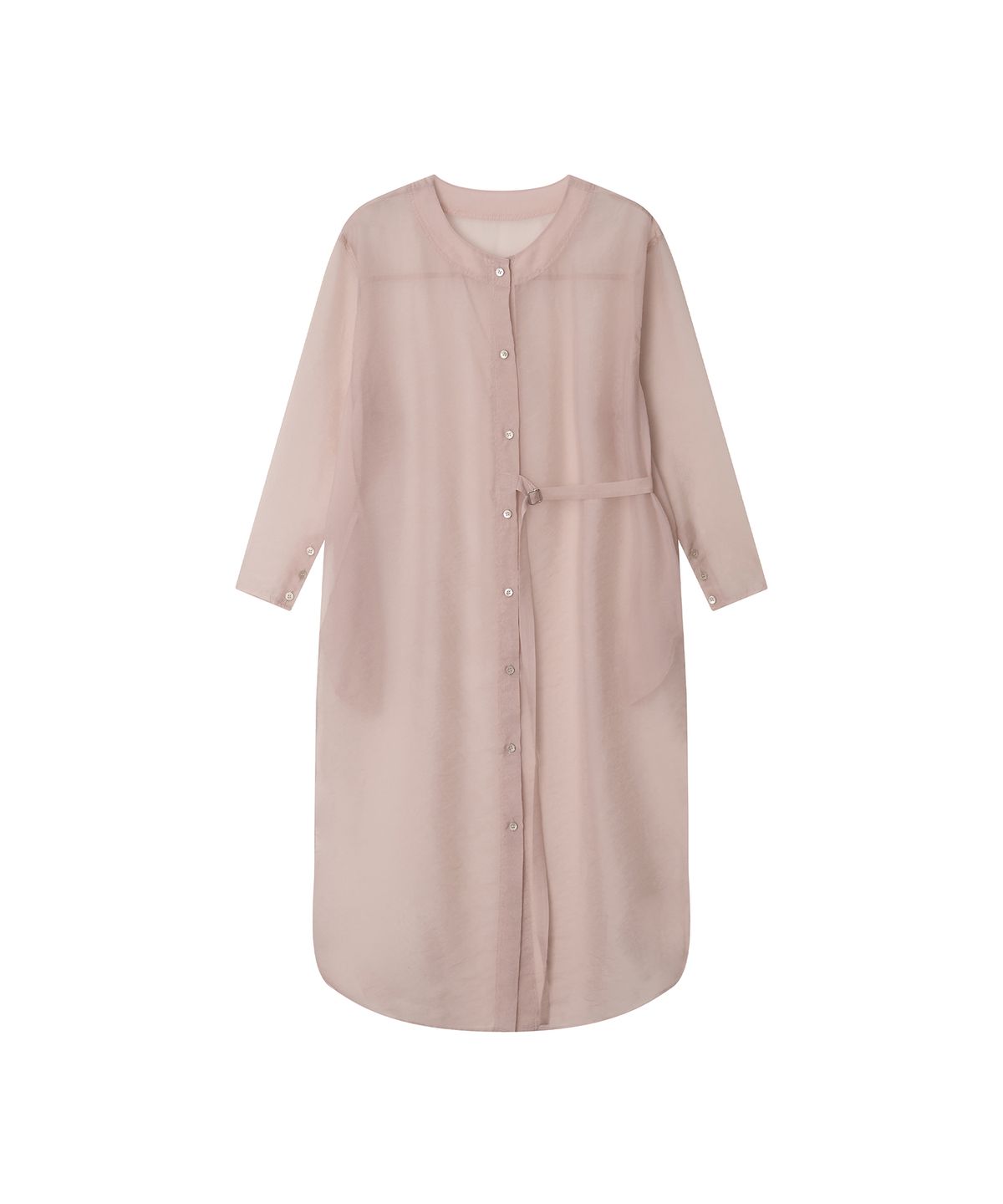 메이버유(MAYVERU) Piaa See-through  long jacket _ Pink