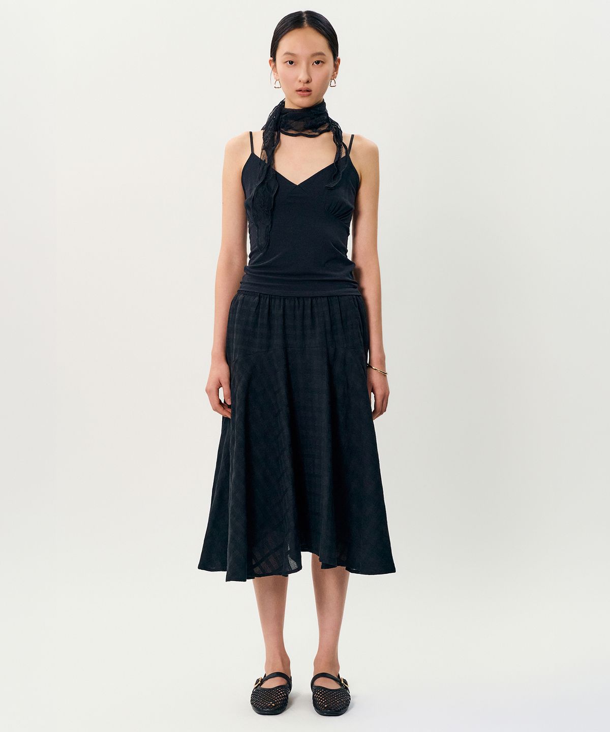 메이버유(MAYVERU) say sleeveless t-shirt _ Black