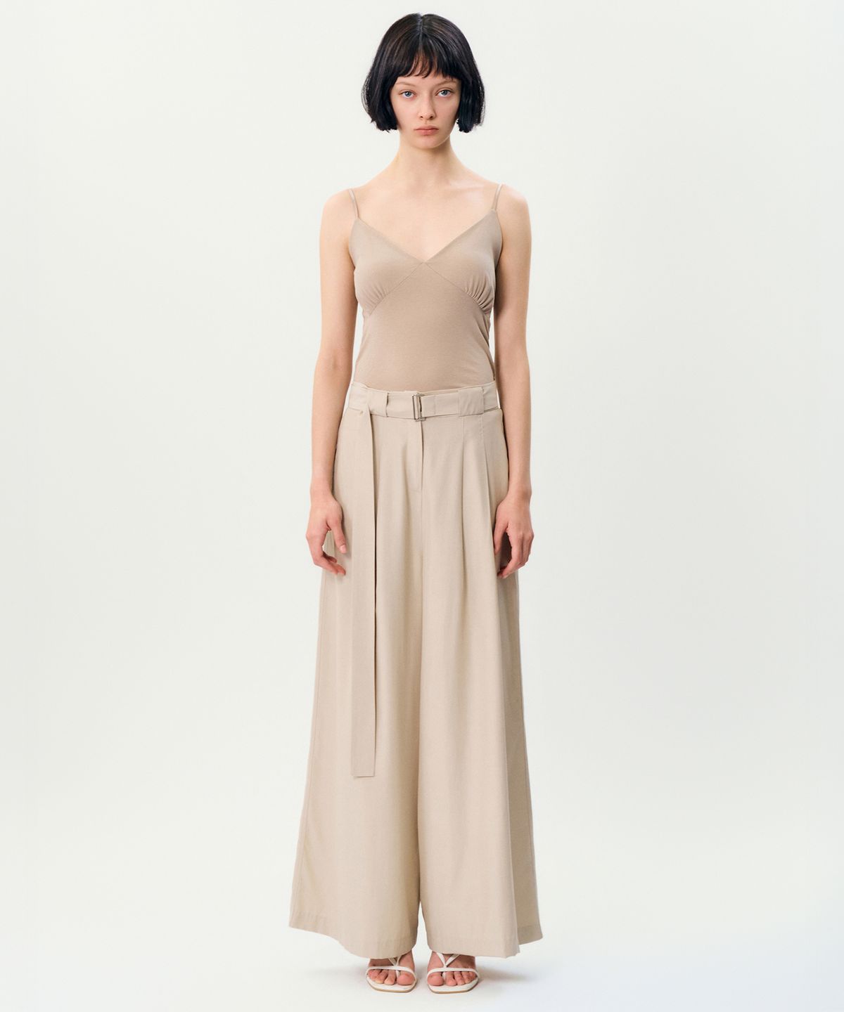 메이버유(MAYVERU) say sleeveless t-shirt _ Beige