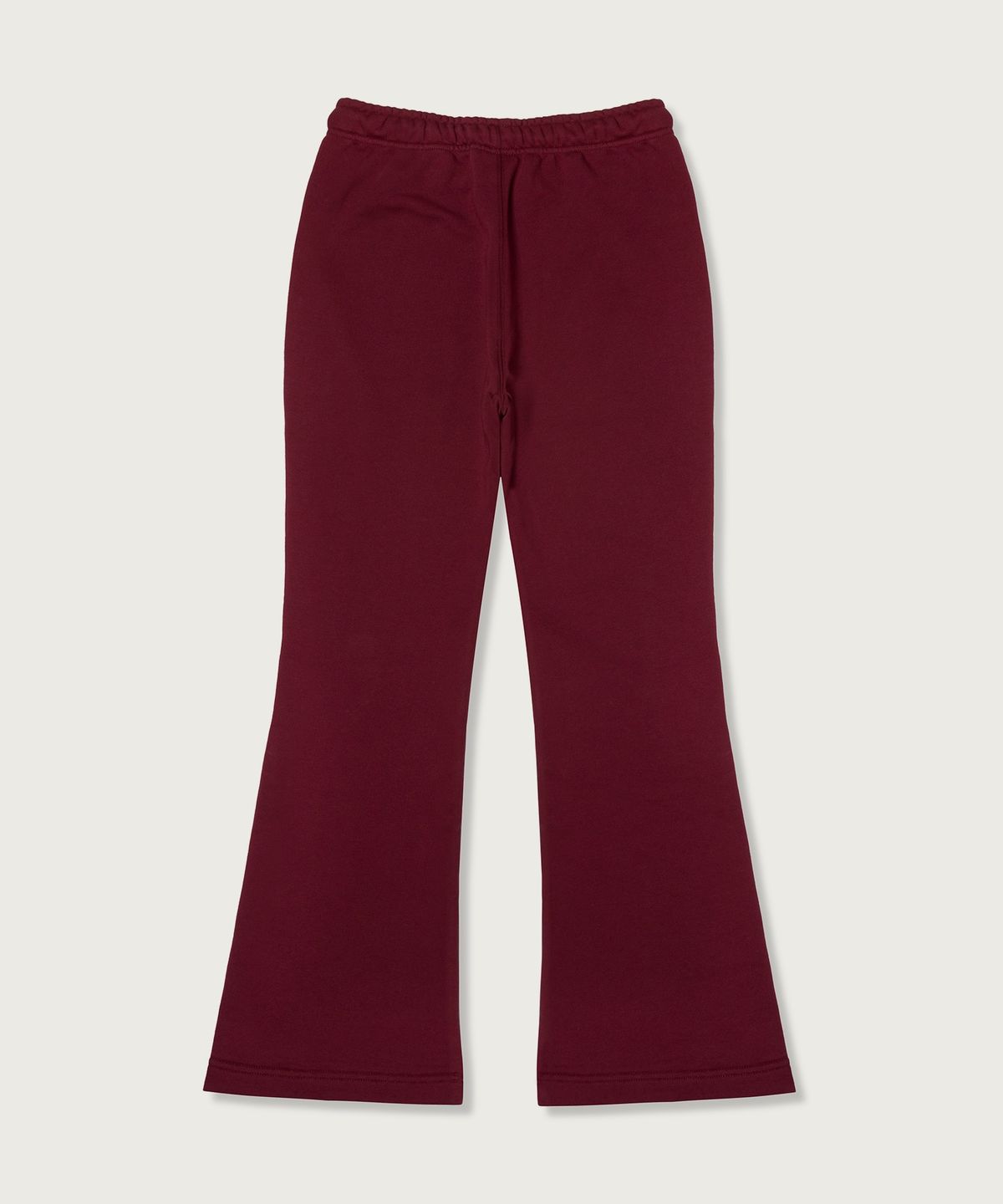 챔피온(CHAMPION) 여성 레귤러핏 부츠컷 스웨트 팬츠 Burgundy