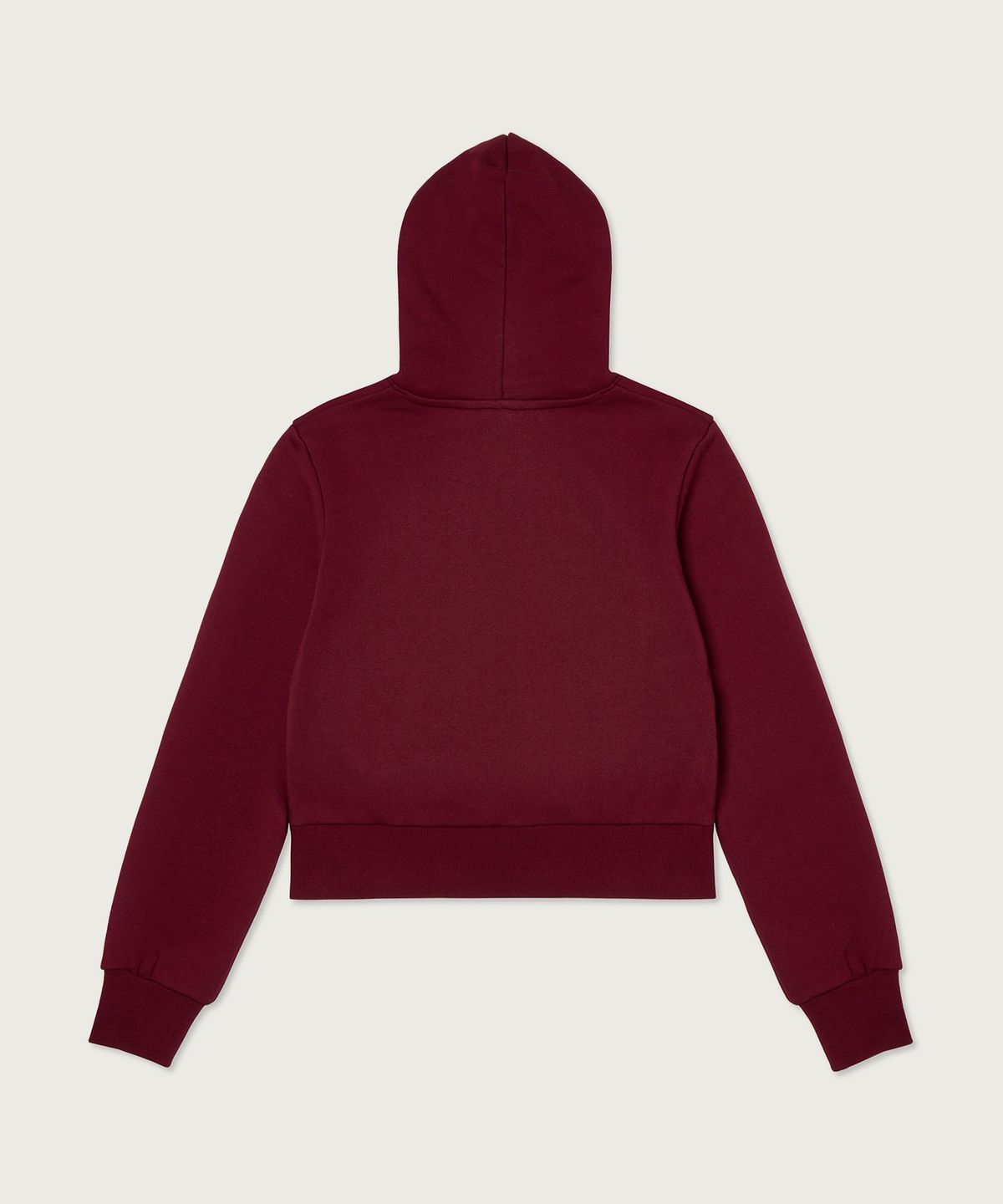챔피온(CHAMPION) 여성 NYC 크롭 후드 티셔츠 Burgundy