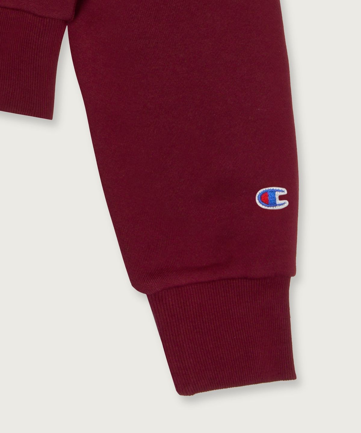 챔피온(CHAMPION) 여성 NYC 크롭 후드 티셔츠 Burgundy