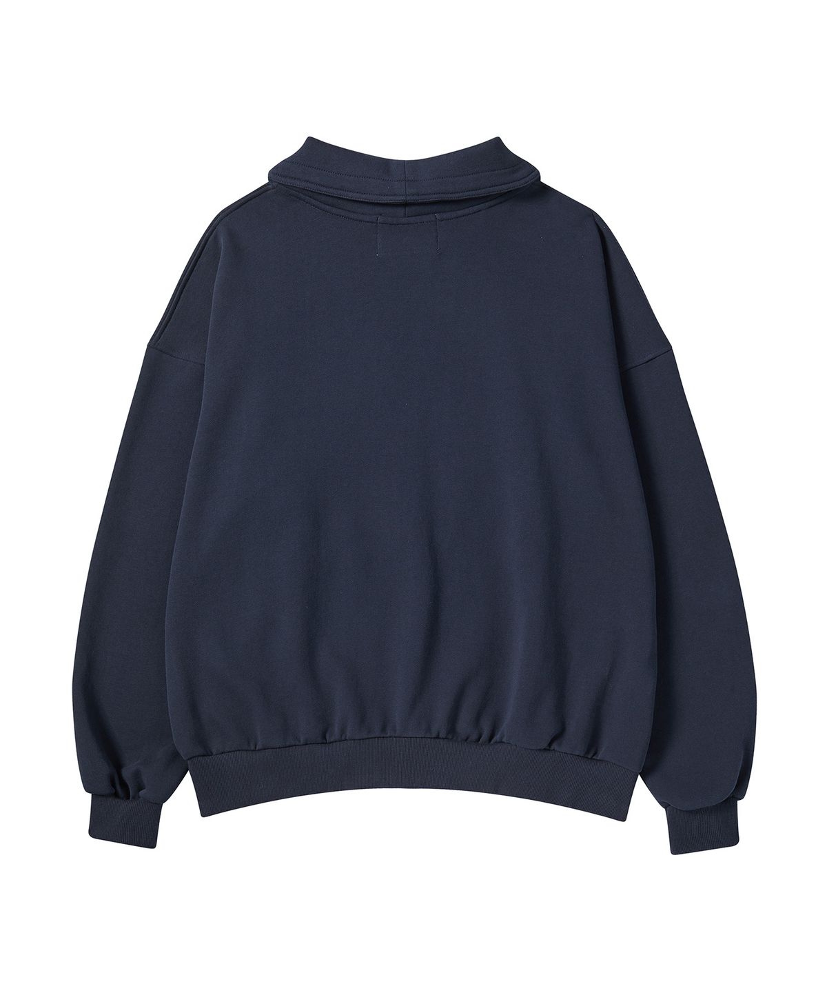 비욘드클로젯(BEYOND CLOSET) [COLLECTION LINE] 유틸리티 하이 넥 스웨트 셔츠 네이비