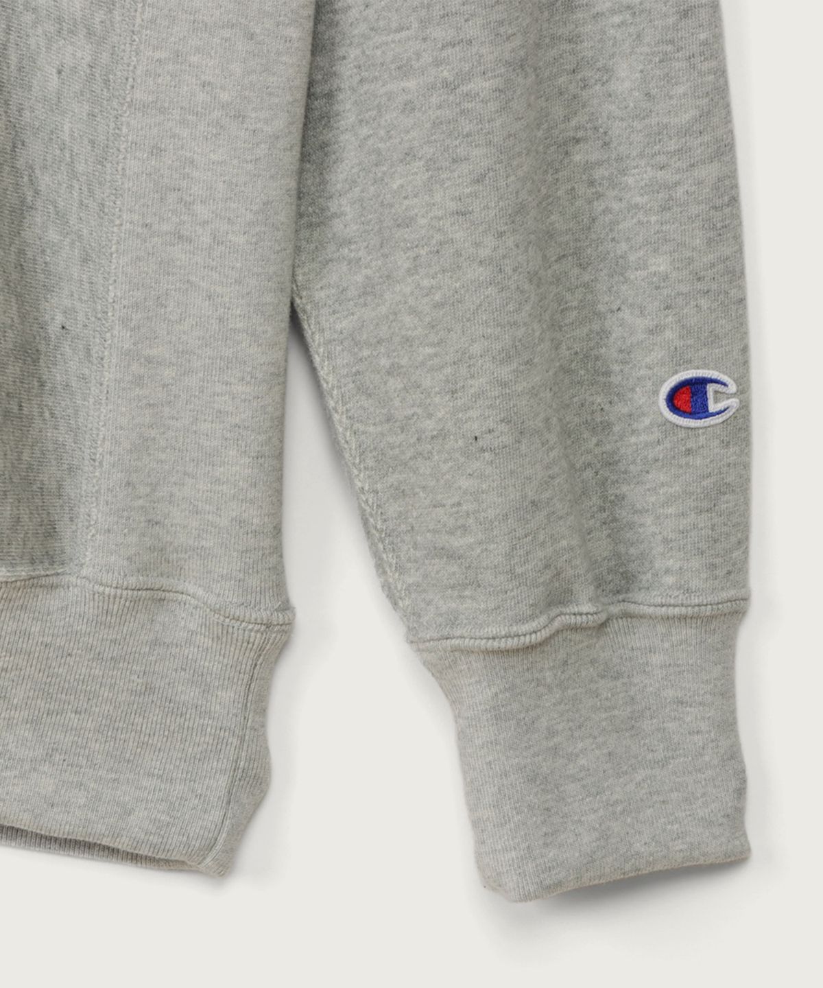 챔피온(CHAMPION) 리버스위브 루즈핏 그래픽 후드 티셔츠 Oxford Grey