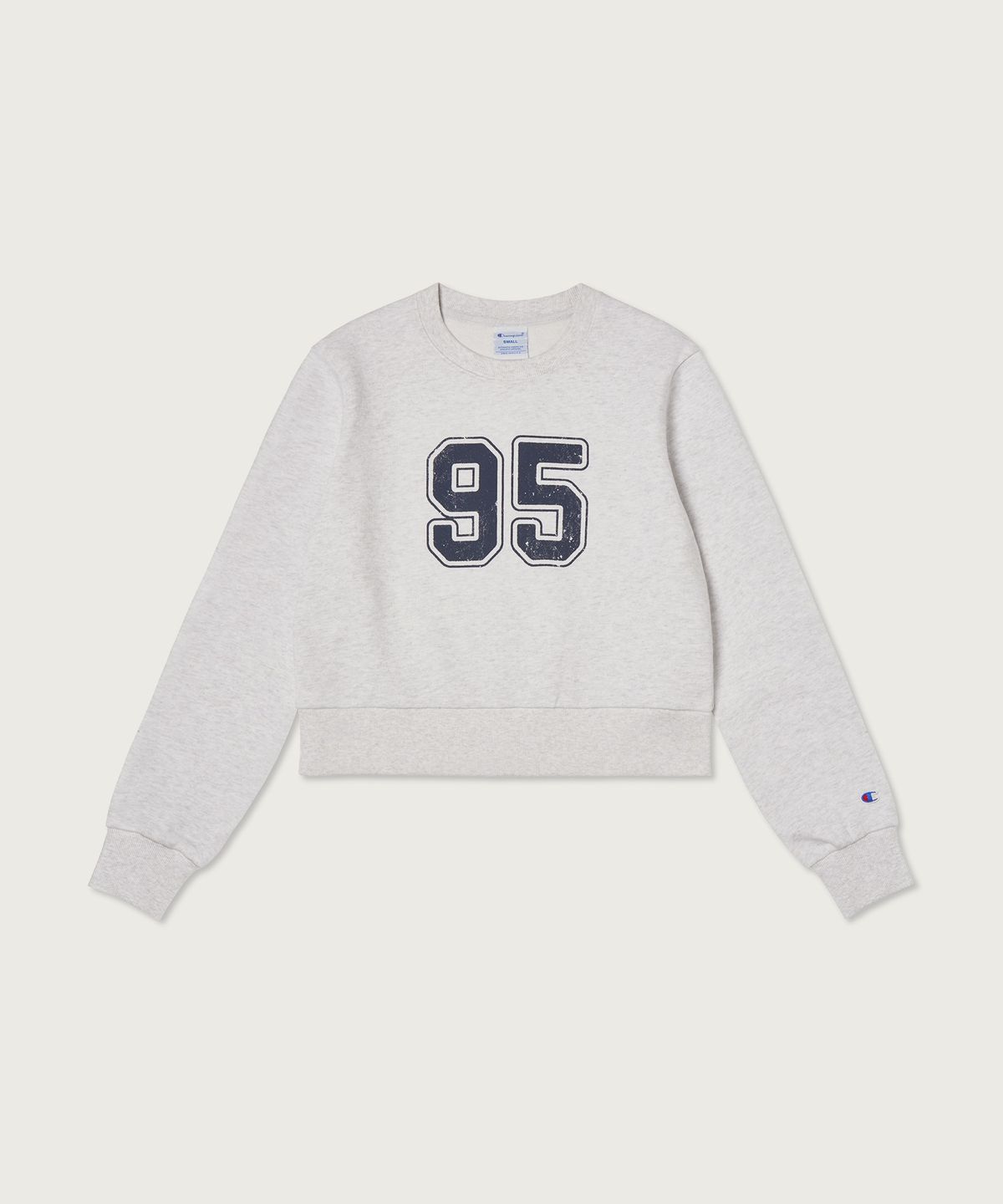 챔피온(CHAMPION) 여성 95 크롭 스웨트셔츠 Light Grey
