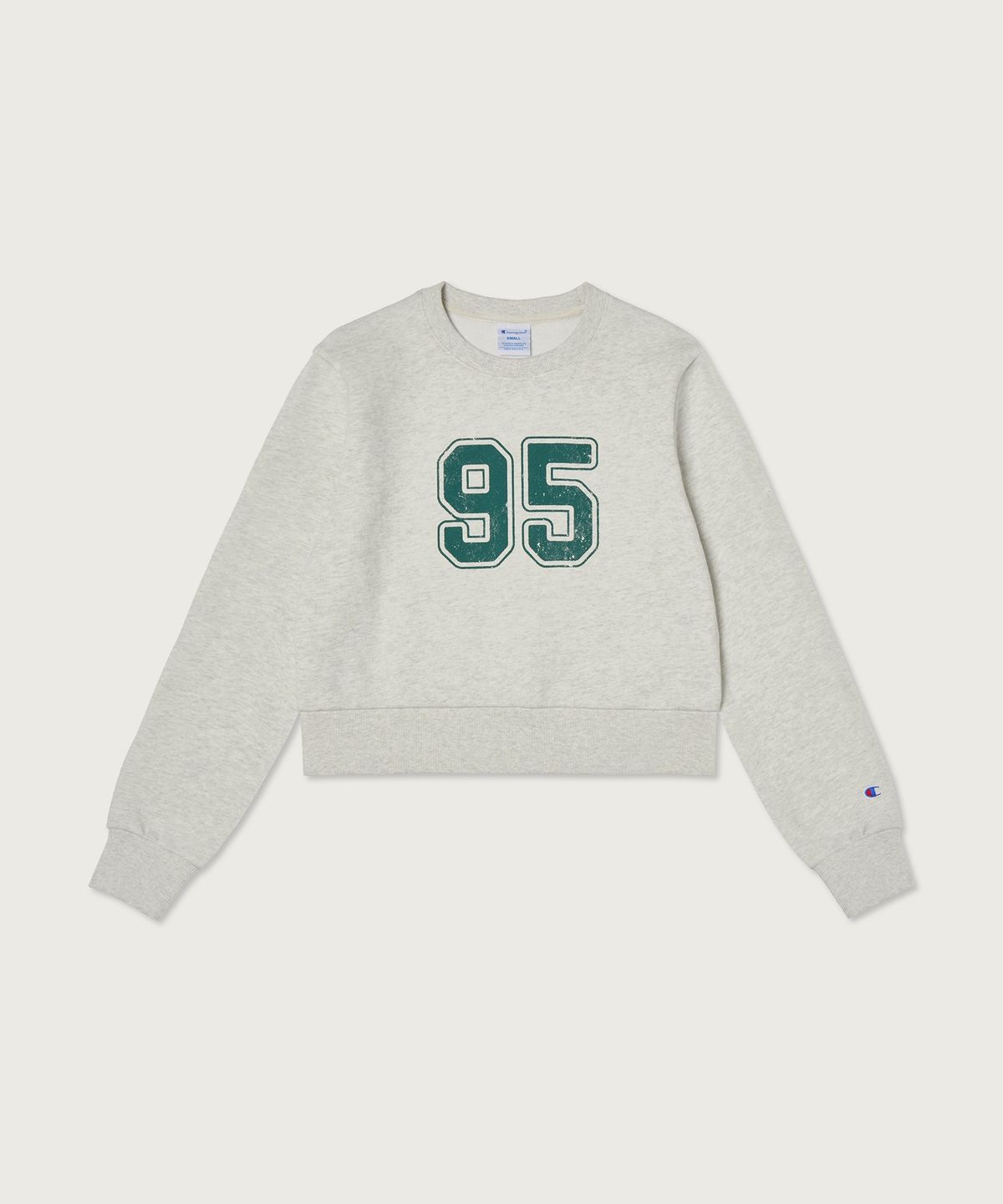챔피온(CHAMPION) 여성 95 크롭 스웨트셔츠 Oatmeal