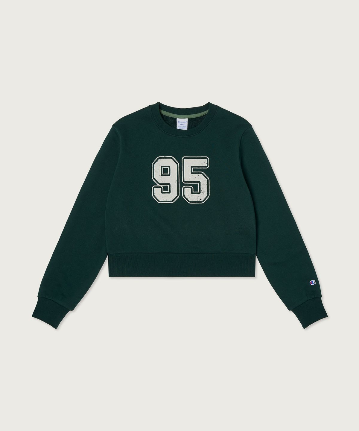 챔피온(CHAMPION) 여성 95 크롭 스웨트셔츠 Green
