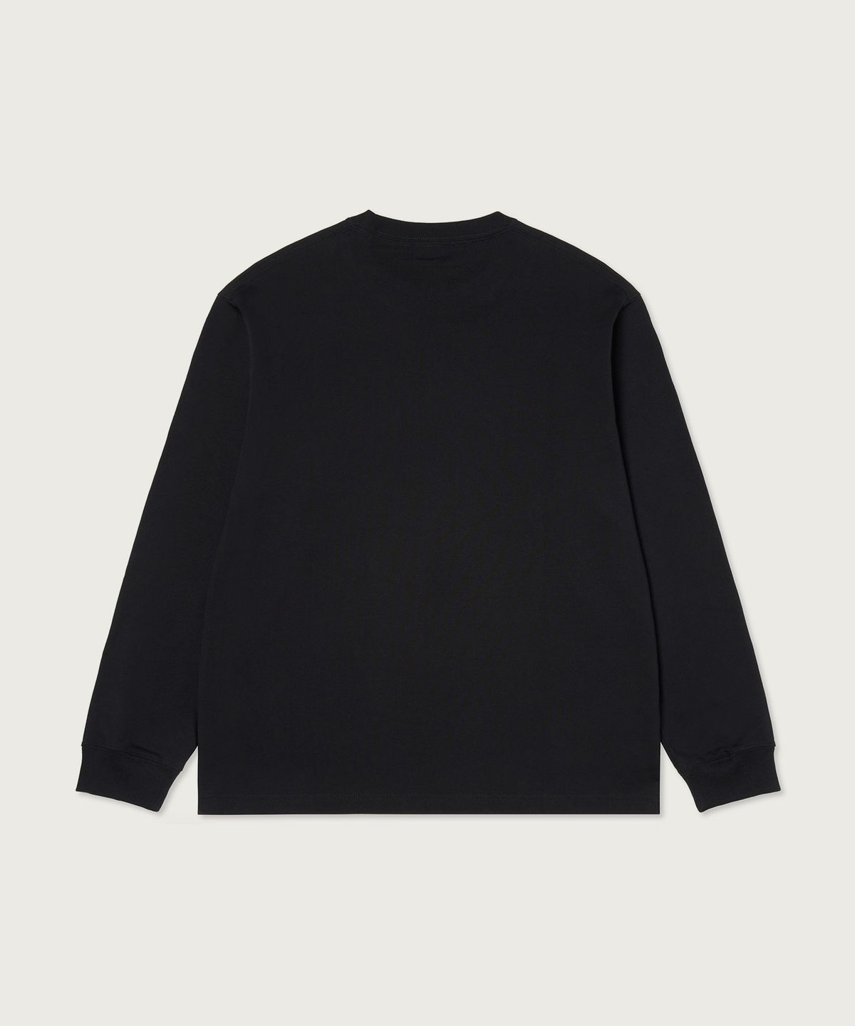 챔피온(CHAMPION) 아치 로고 루즈핏 롱슬리브 티셔츠 Black