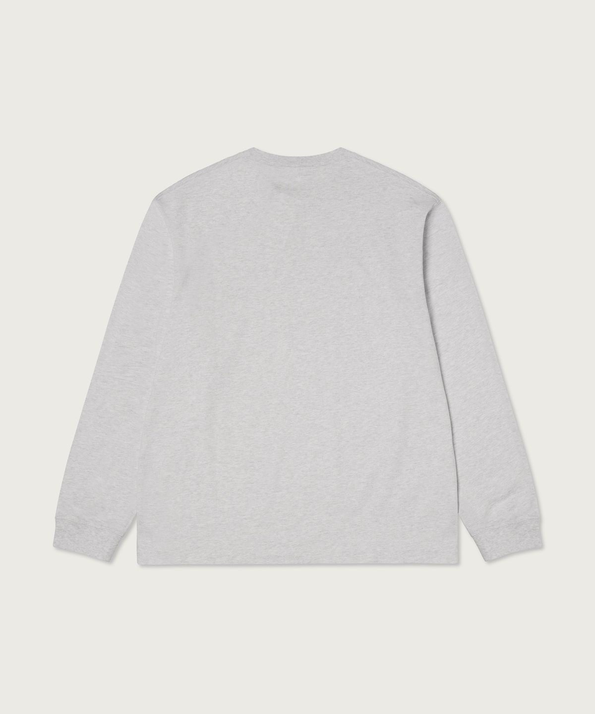 챔피온(CHAMPION) 아치 로고 루즈핏 롱슬리브 티셔츠 Light Grey