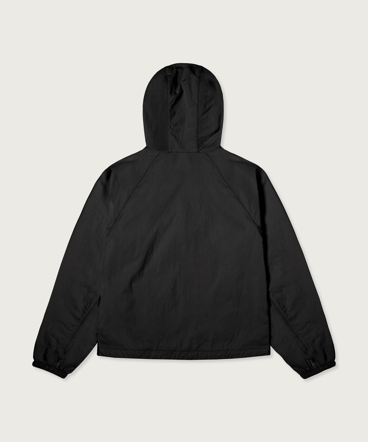 챔피온(CHAMPION) 여성 스몰 C로고 후디드 윈드브레이커 Black