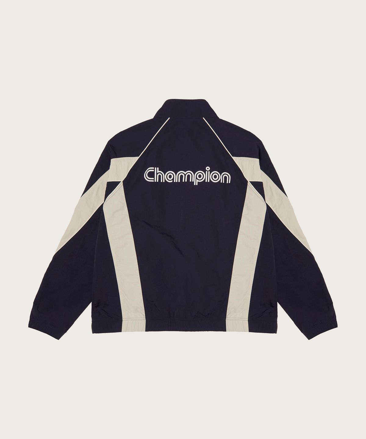 챔피온(CHAMPION) 트랙 로고 프로 컬러블록 트랙자켓 Navy