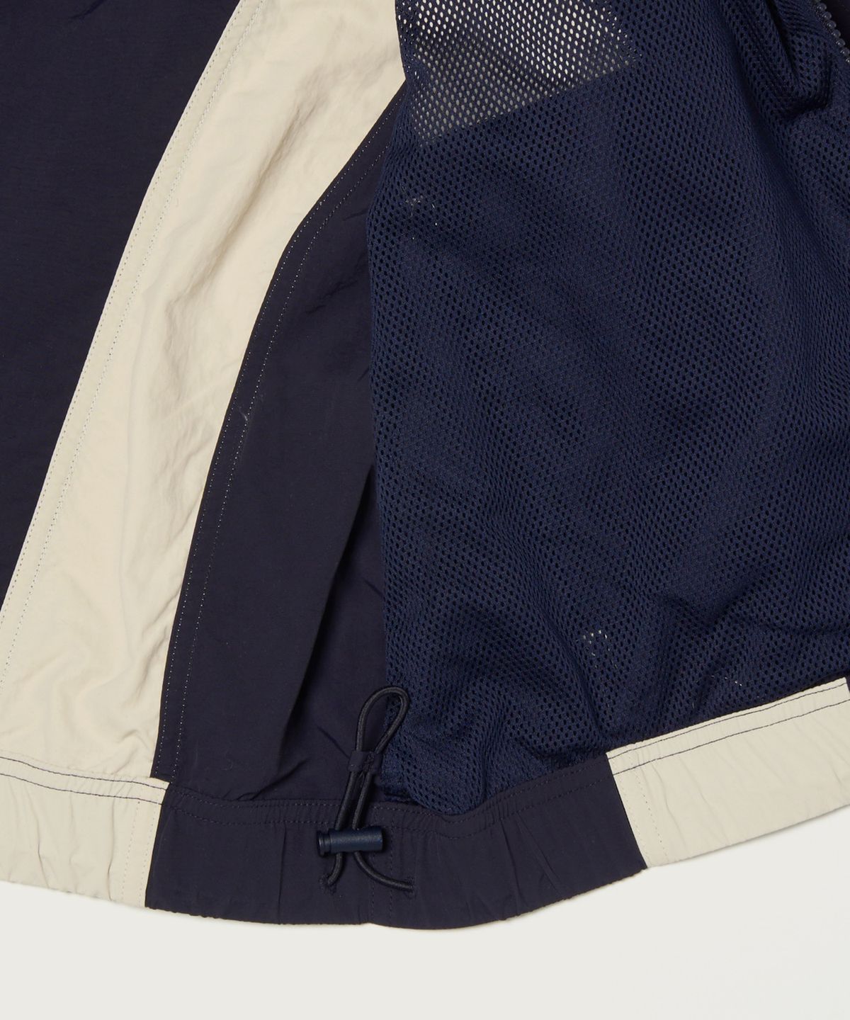 챔피온(CHAMPION) 트랙 로고 프로 컬러블록 트랙자켓 Navy