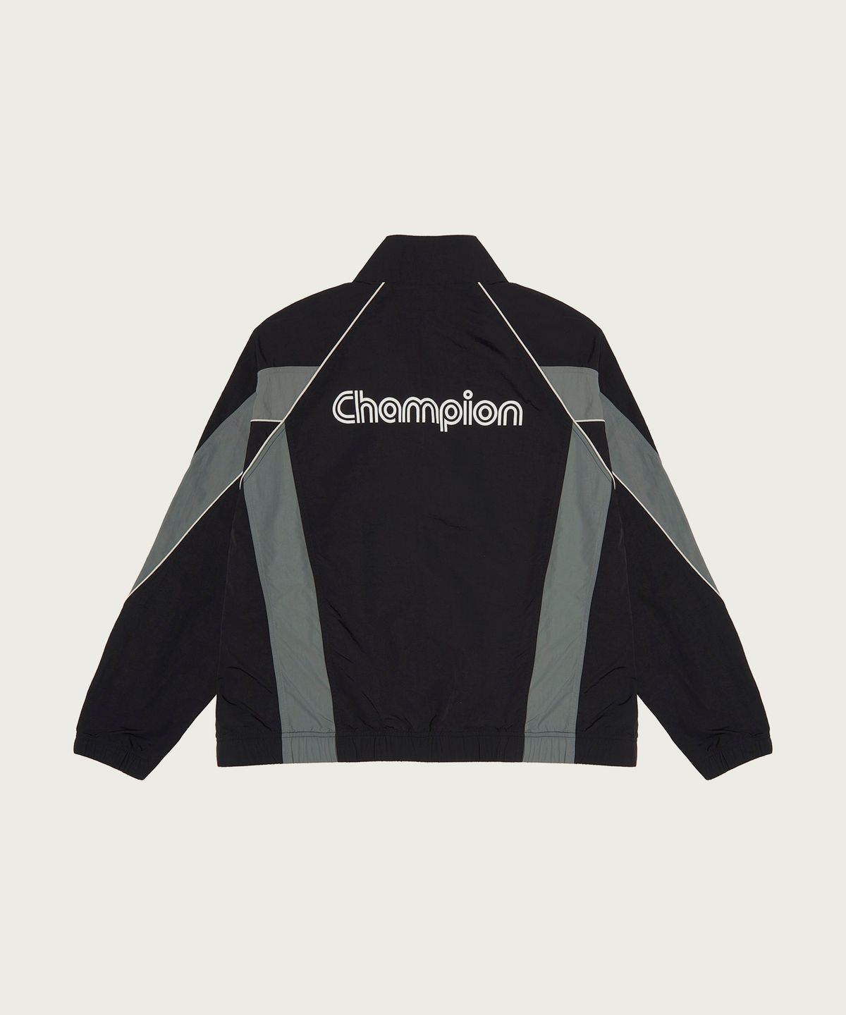 챔피온(CHAMPION) 트랙 로고 프로 컬러블록 트랙자켓 Black