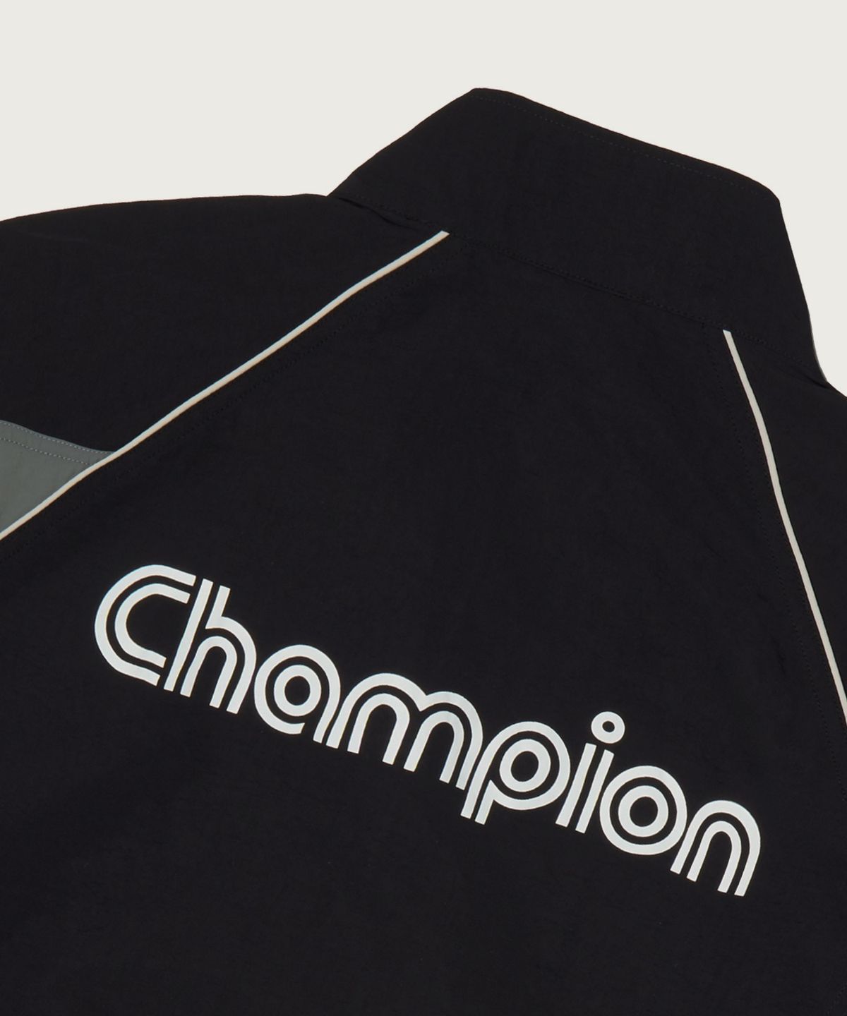 챔피온(CHAMPION) 트랙 로고 프로 컬러블록 트랙자켓 Black
