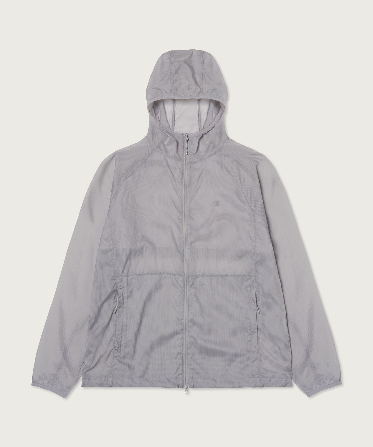챔피온(CHAMPION) 라이트웨이트 나일론 윈드브레이커 Light Grey
