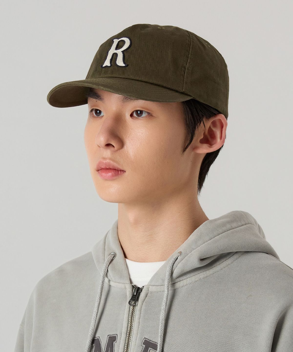 챔피온(CHAMPION) 헤리티지 R 아플리케 볼캡 Khaki