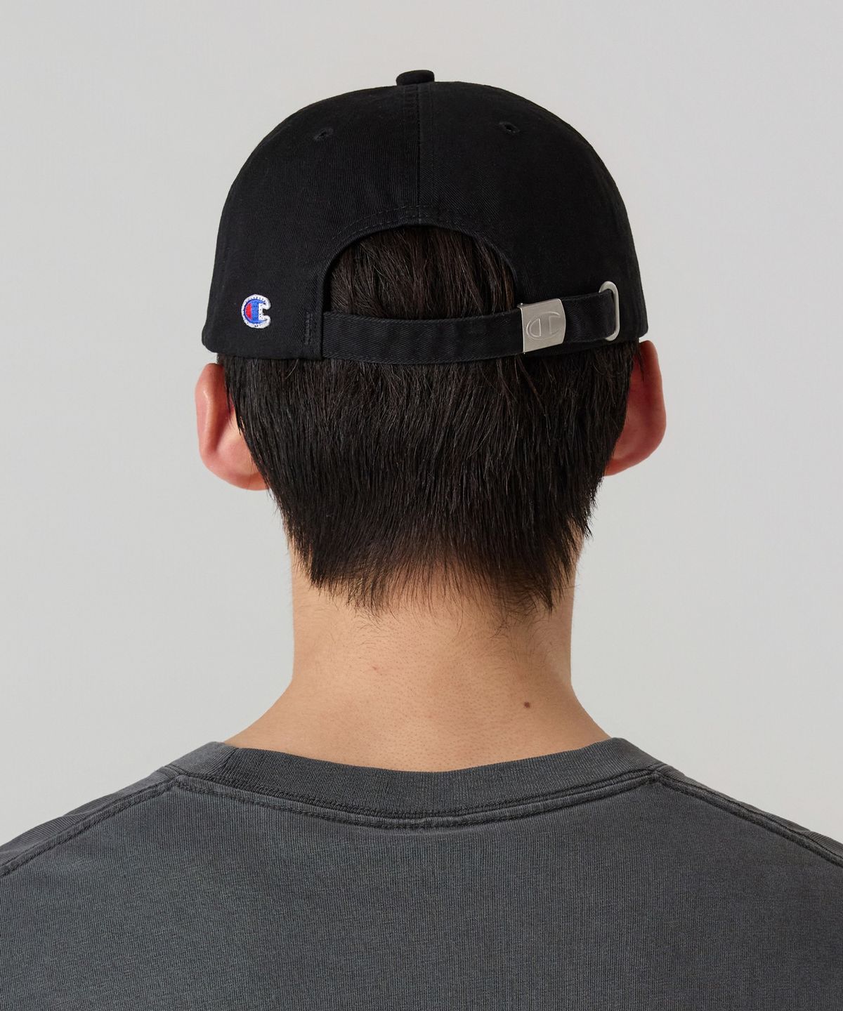 챔피온(CHAMPION) NY 아플리케 볼캡 Black