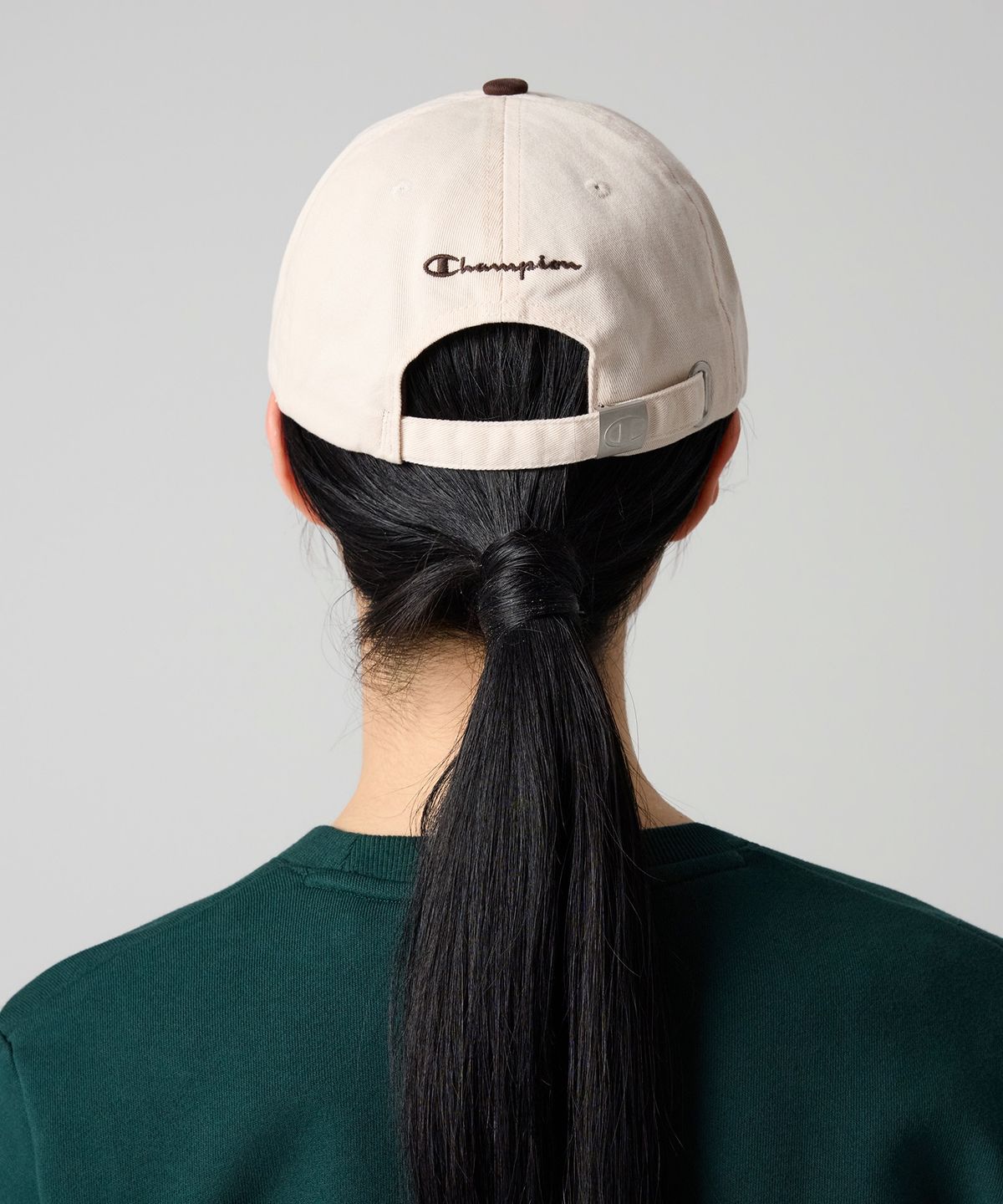 챔피온(CHAMPION) C로고 컬러블록 볼캡 Brown