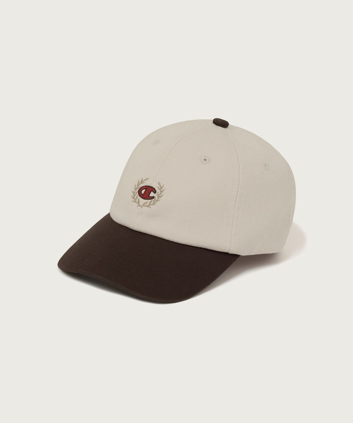 챔피온(CHAMPION) C로고 컬러블록 볼캡 Brown