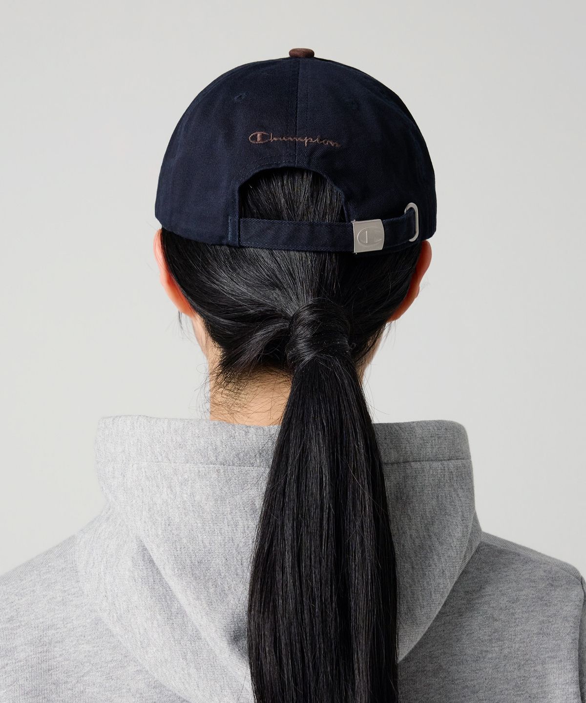 챔피온(CHAMPION) C로고 컬러블록 볼캡 Navy