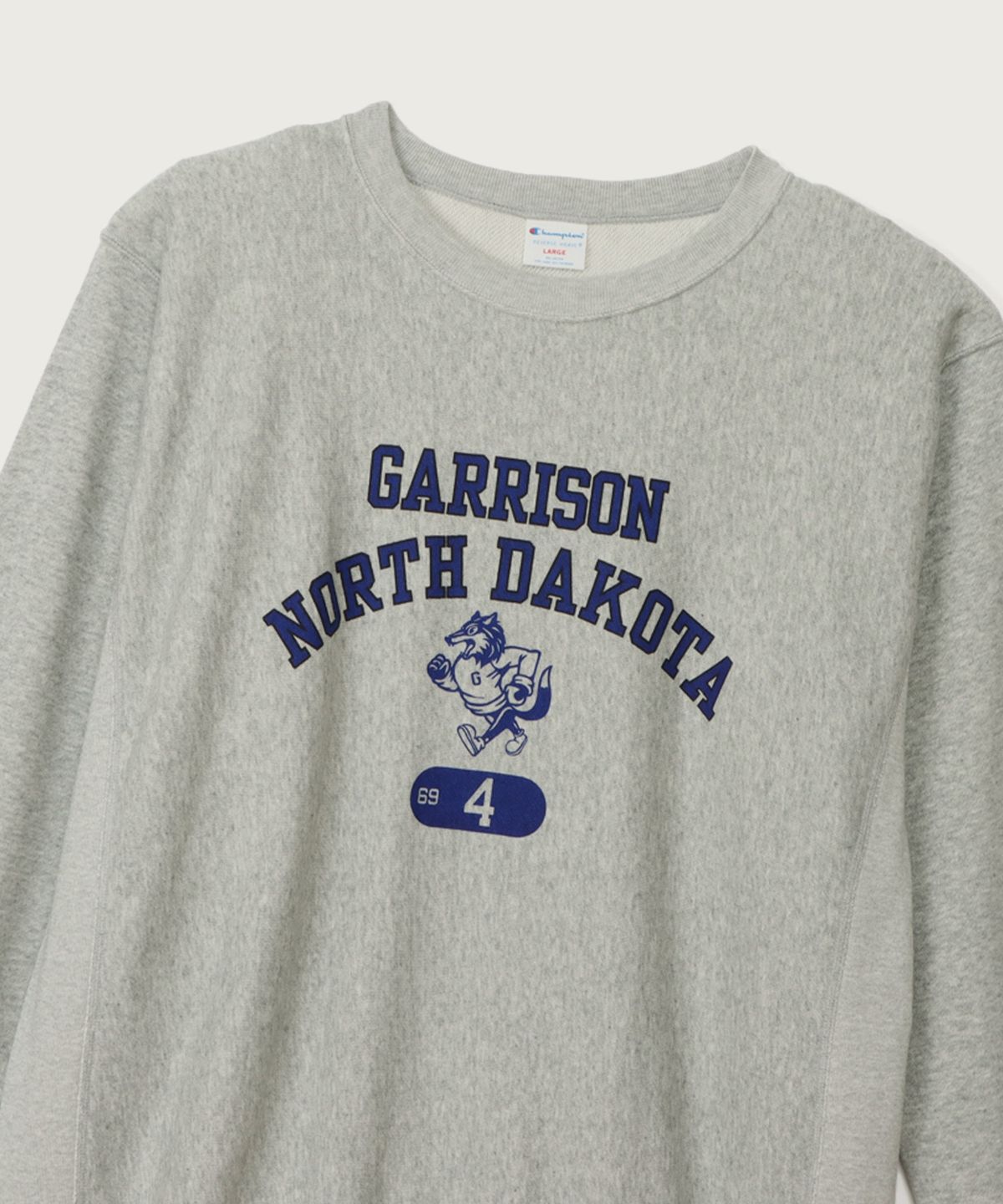 챔피온(CHAMPION) 리버스위브 루즈핏 그래픽 스웨트셔츠 Oxford Grey