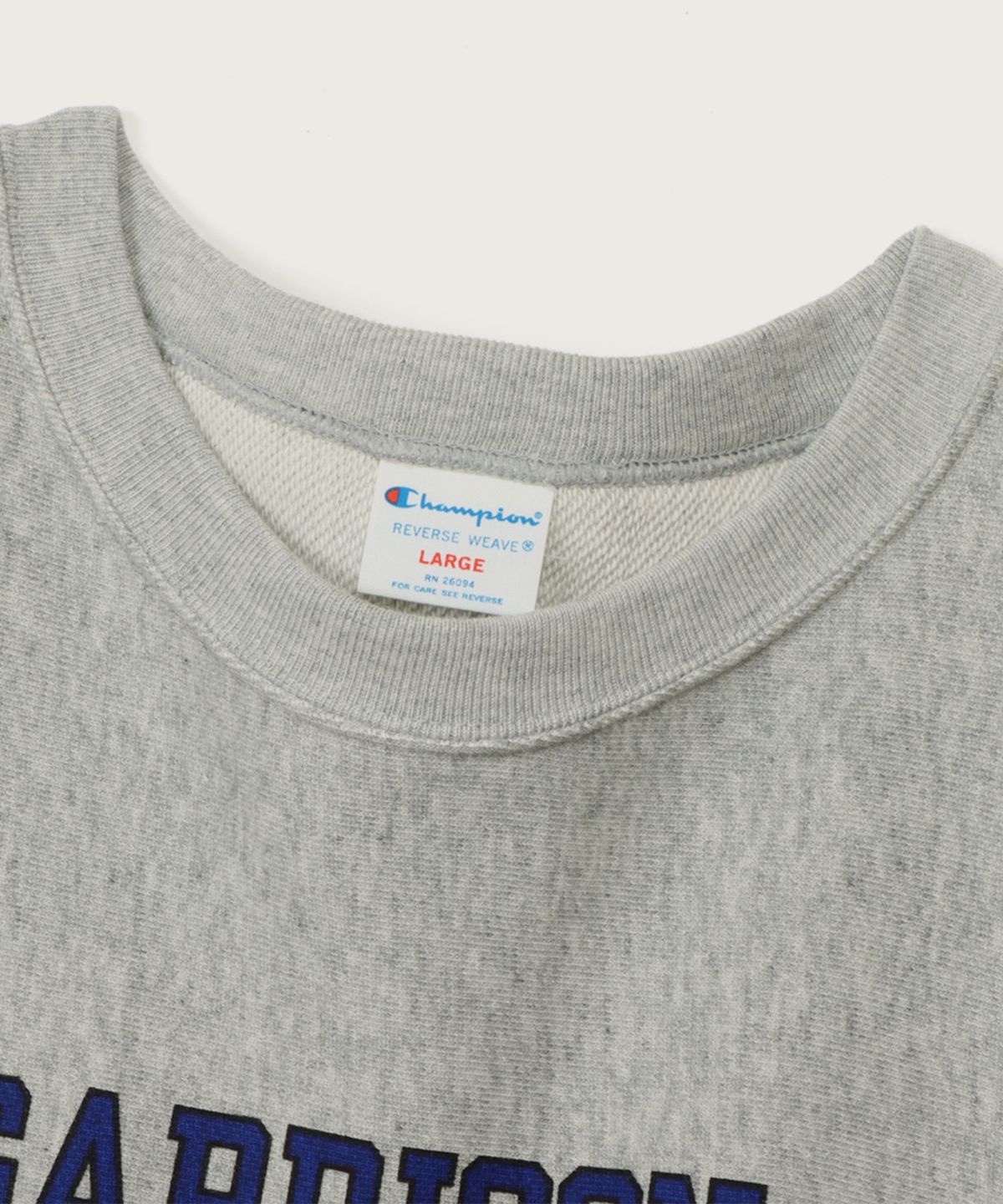 챔피온(CHAMPION) 리버스위브 루즈핏 그래픽 스웨트셔츠 Oxford Grey