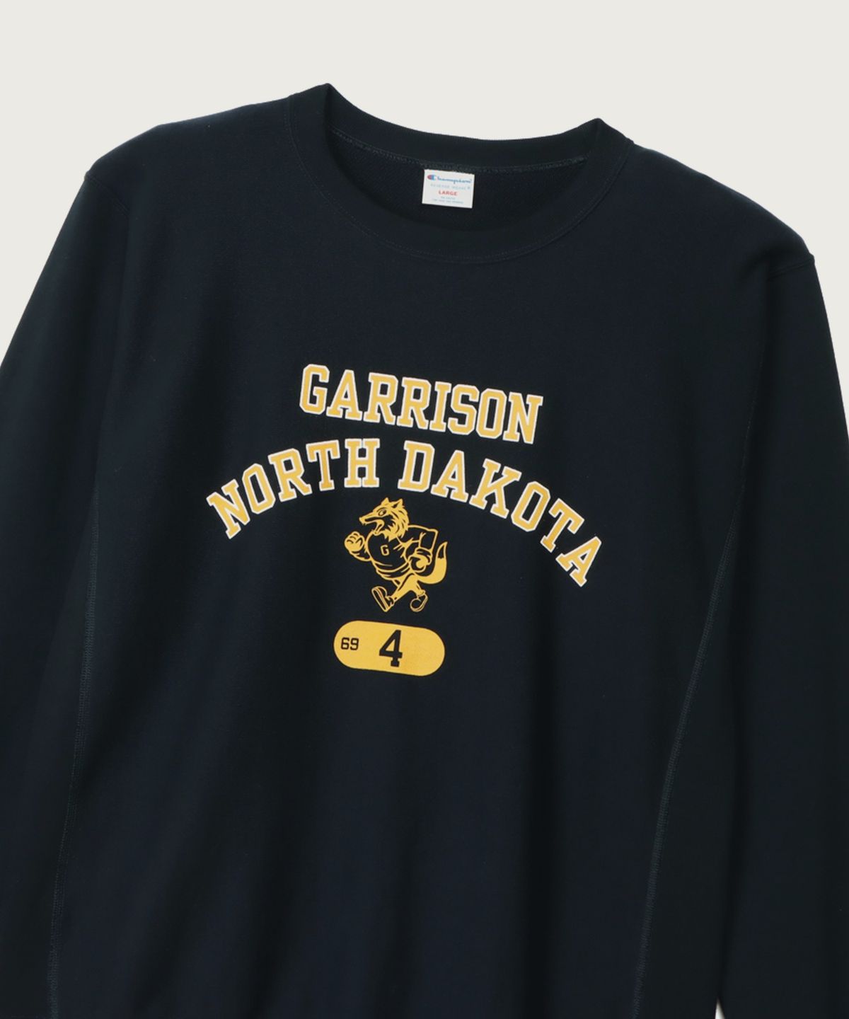 챔피온(CHAMPION) 리버스위브 루즈핏 그래픽 스웨트셔츠 Navy