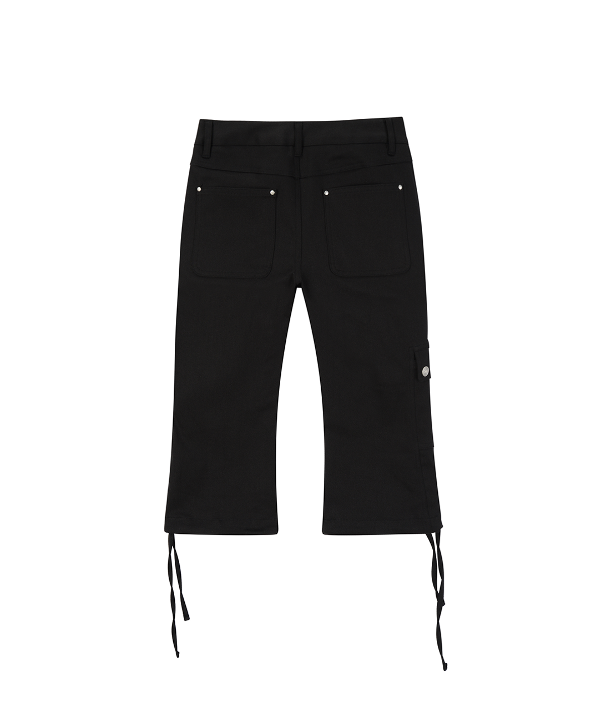 사일프레이(41PRAY) Waist Pocket Capri Pants / Black