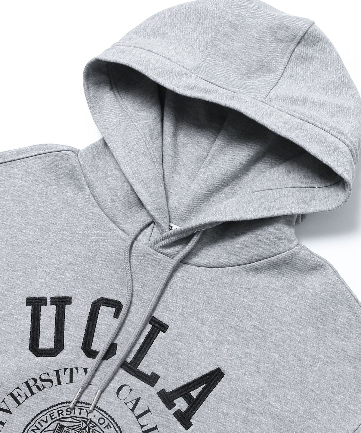 유씨엘에이(UCLA) 남녀공용 자수 프린트 후드[M-GREY](UC2LT01)