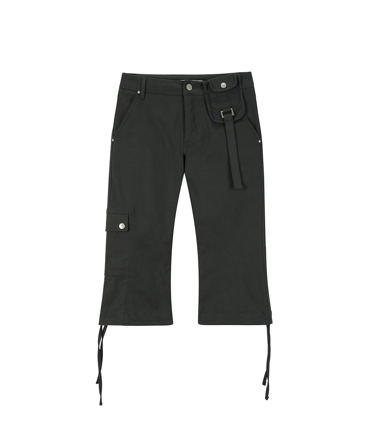 사일프레이(41PRAY) Waist Pocket Capri Pants / Charcoal