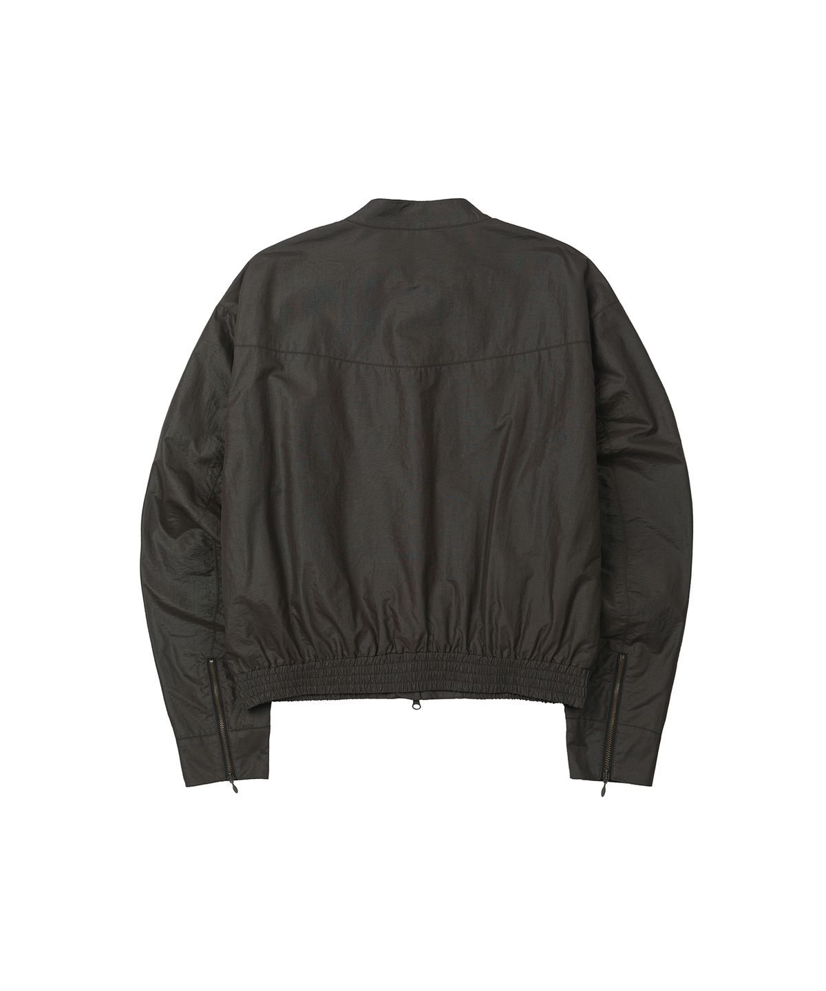 세컨모놀로그(SECONDMONO) Coated Nylon Zip Jacket [DEEPBROWN]_SEJK034DEEPBROWN
